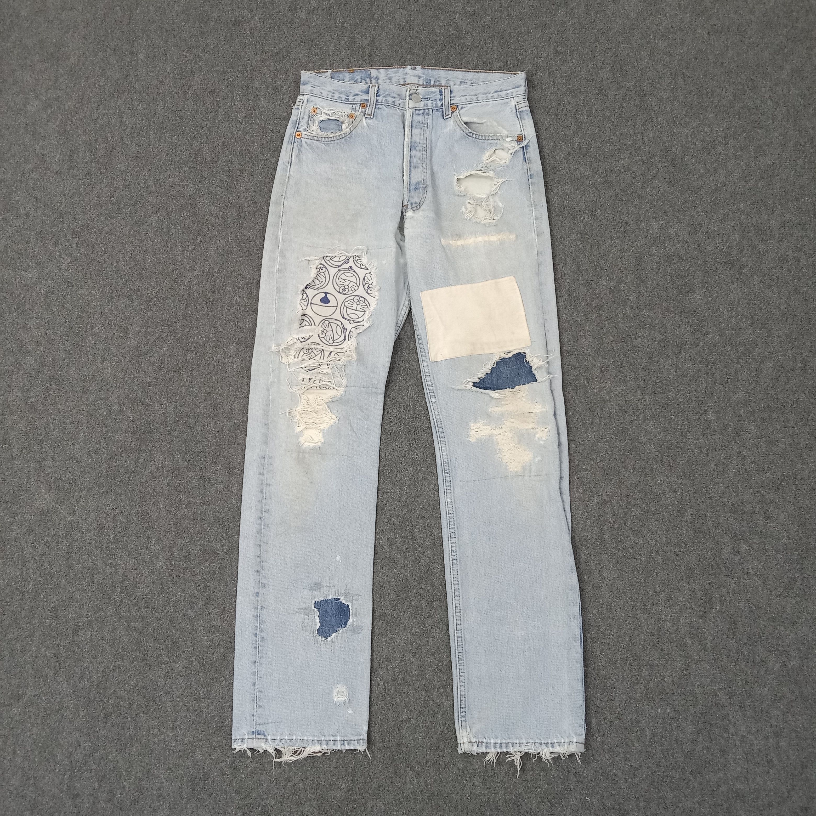Levi Strauss & CO Distressed Style Patchwork Jeans C252N18