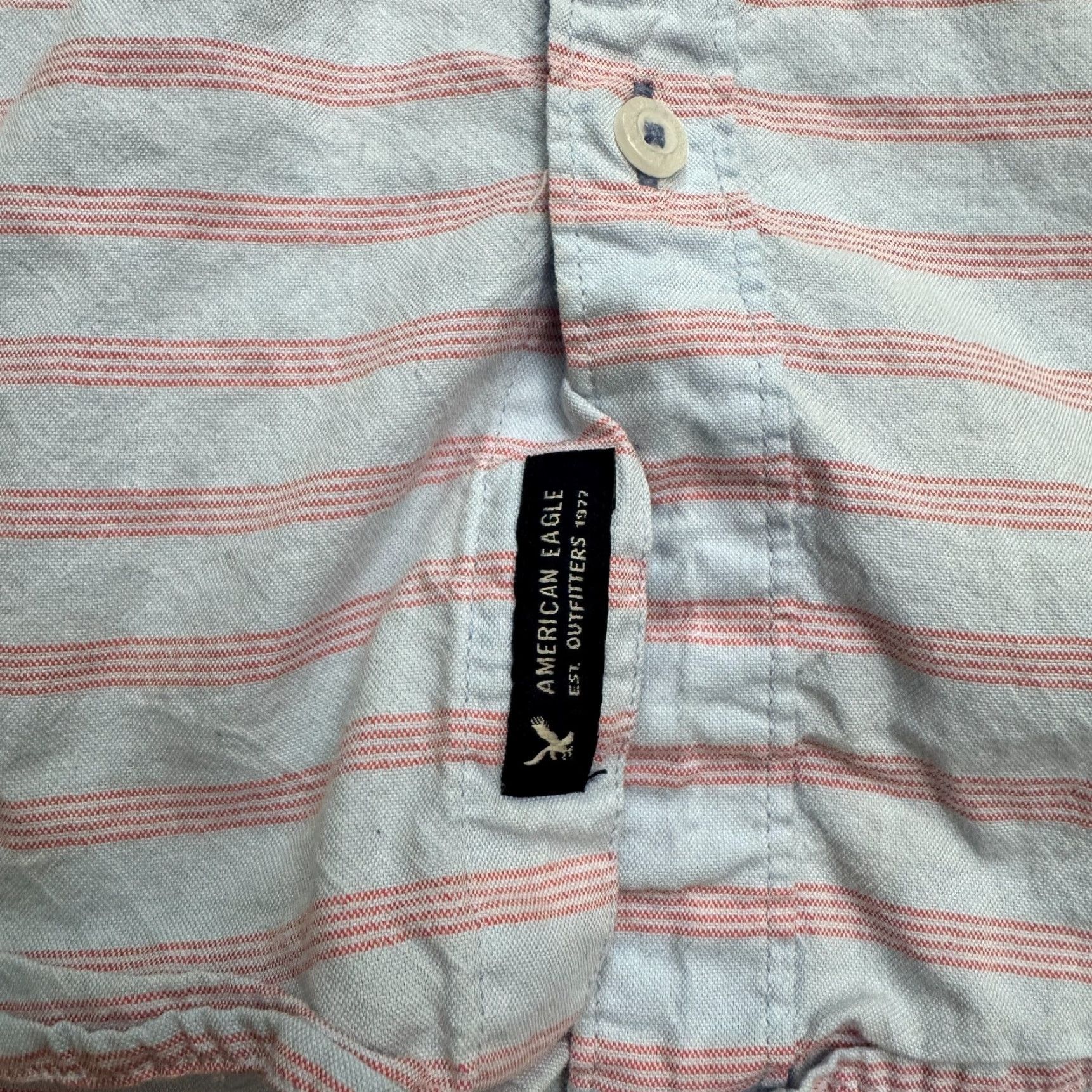 American Eagle Outfitters American Eagle Outfitters Shirt Mens XXL Multicolor Striped Cotton Size US XXL / EU 58 / 5 - 6 Thumbnail