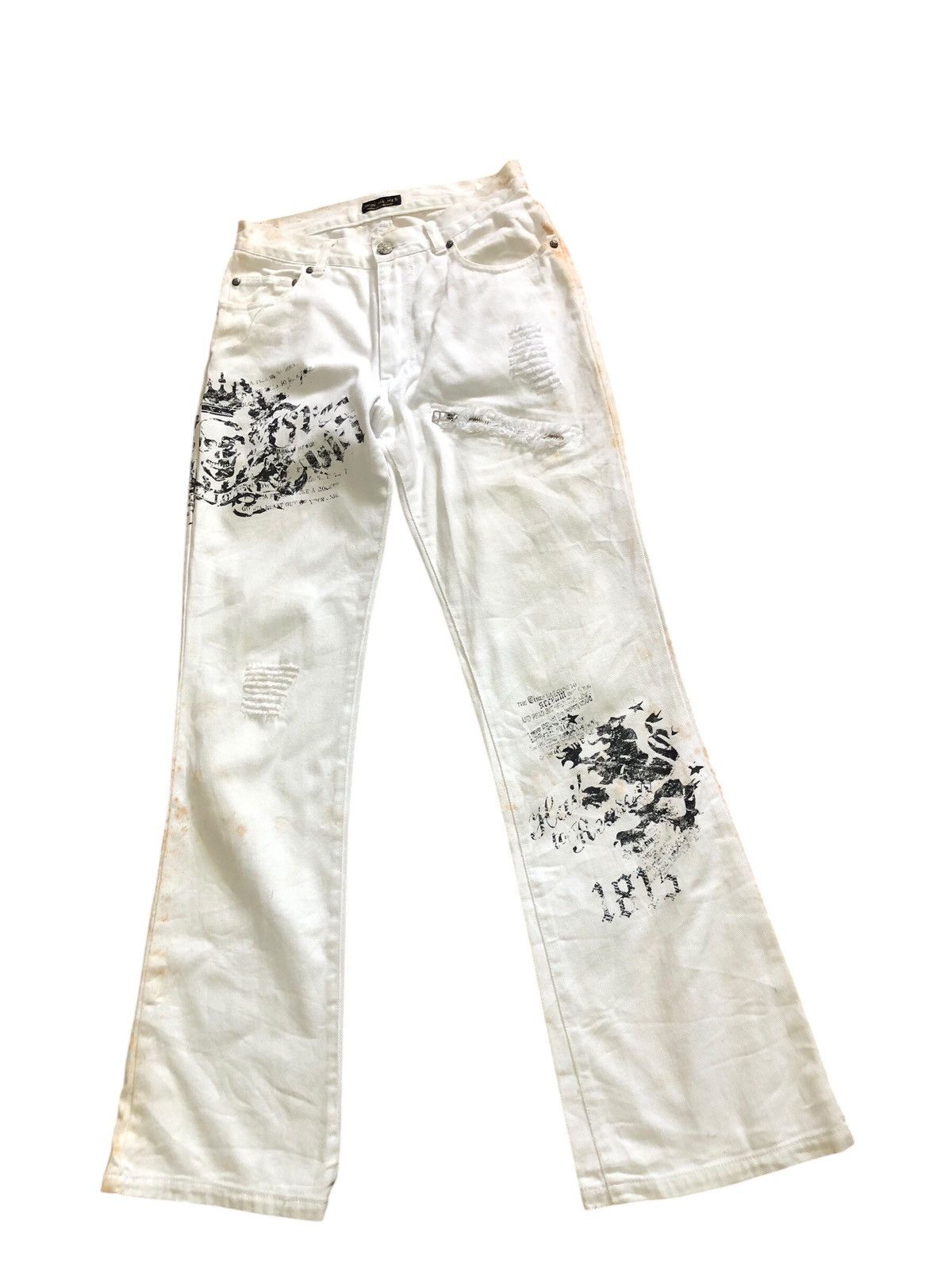 Mon ma mes presented by Shimamura Flare Muda max Denim pants