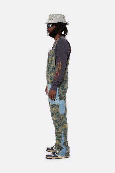 Gallery Dept. o1gr1nt0426 GD Flare Overall in Washed Camo Size US 38 / EU 54 - 3 Thumbnail