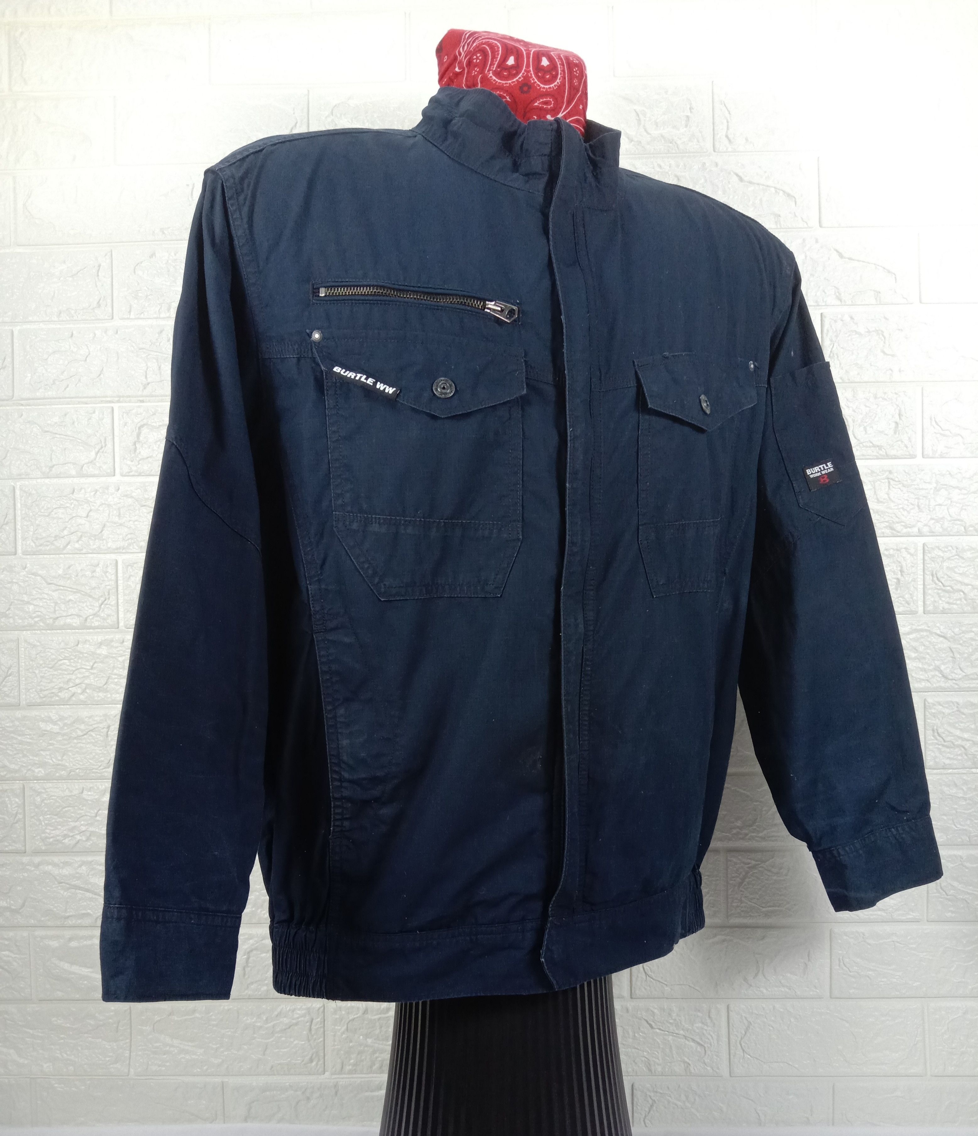 Japanese Brand Vintage Burtle Air Craft Workwear Jacket Size US L / EU 52-54 / 3 - 2 Thumbnail