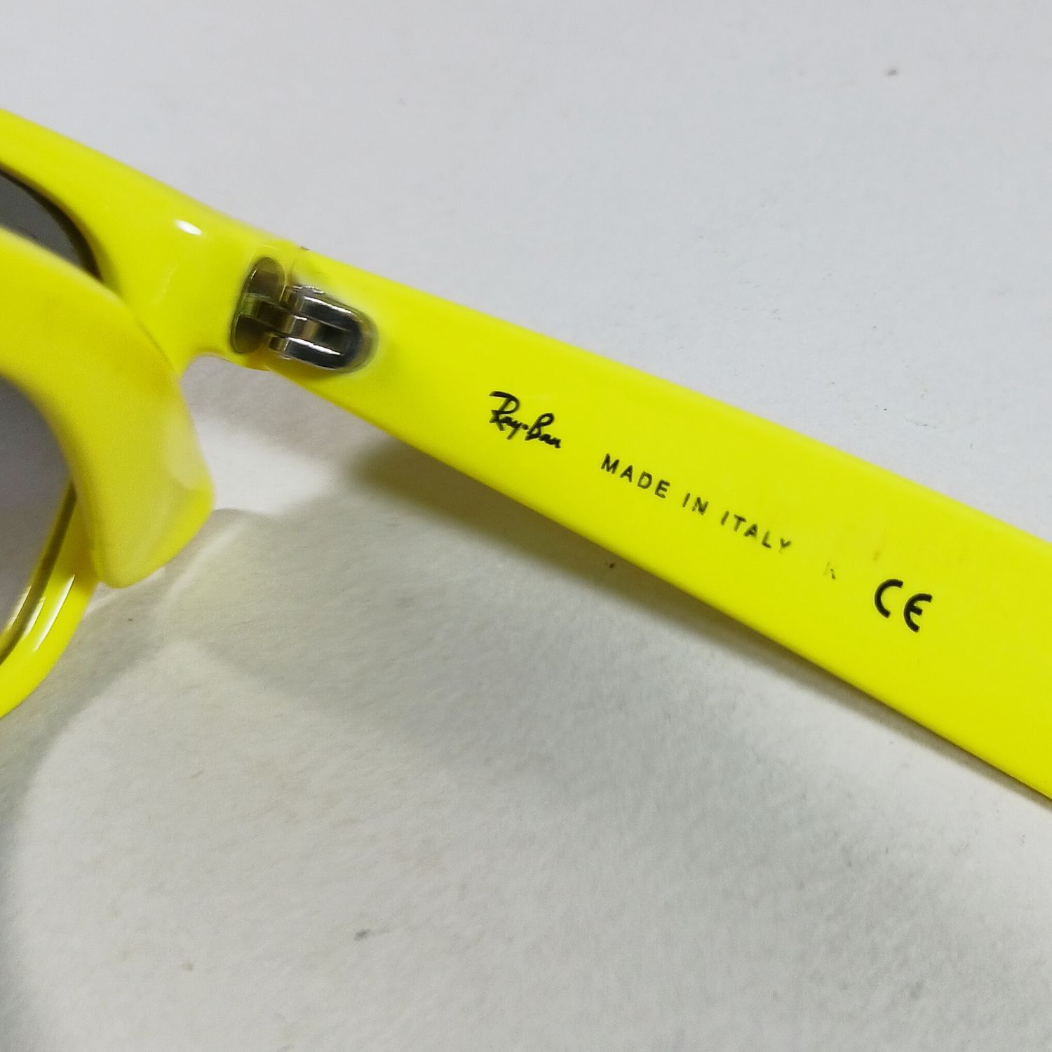 RayBan Ray Ban RB2132 Neon Yellow New Wayfarer Unisex Sunglasses Size ONE SIZE - 9 Thumbnail