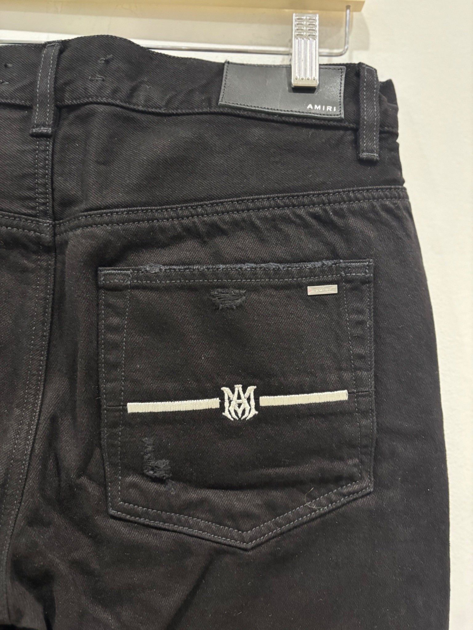 Amiri Amiri Five Pocket Straight Jeans Black Size US 31 - 3 Thumbnail