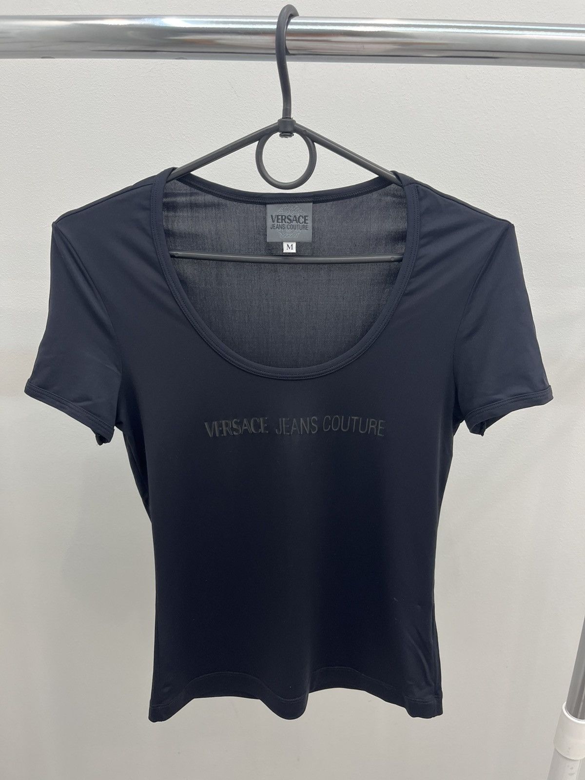 Versace Jeans Couture Vintage Versace Jeans Couture Logo Stretch Top Tee T-shirt Size M / US 6-8 / IT 42-44 - 2 Thumbnail