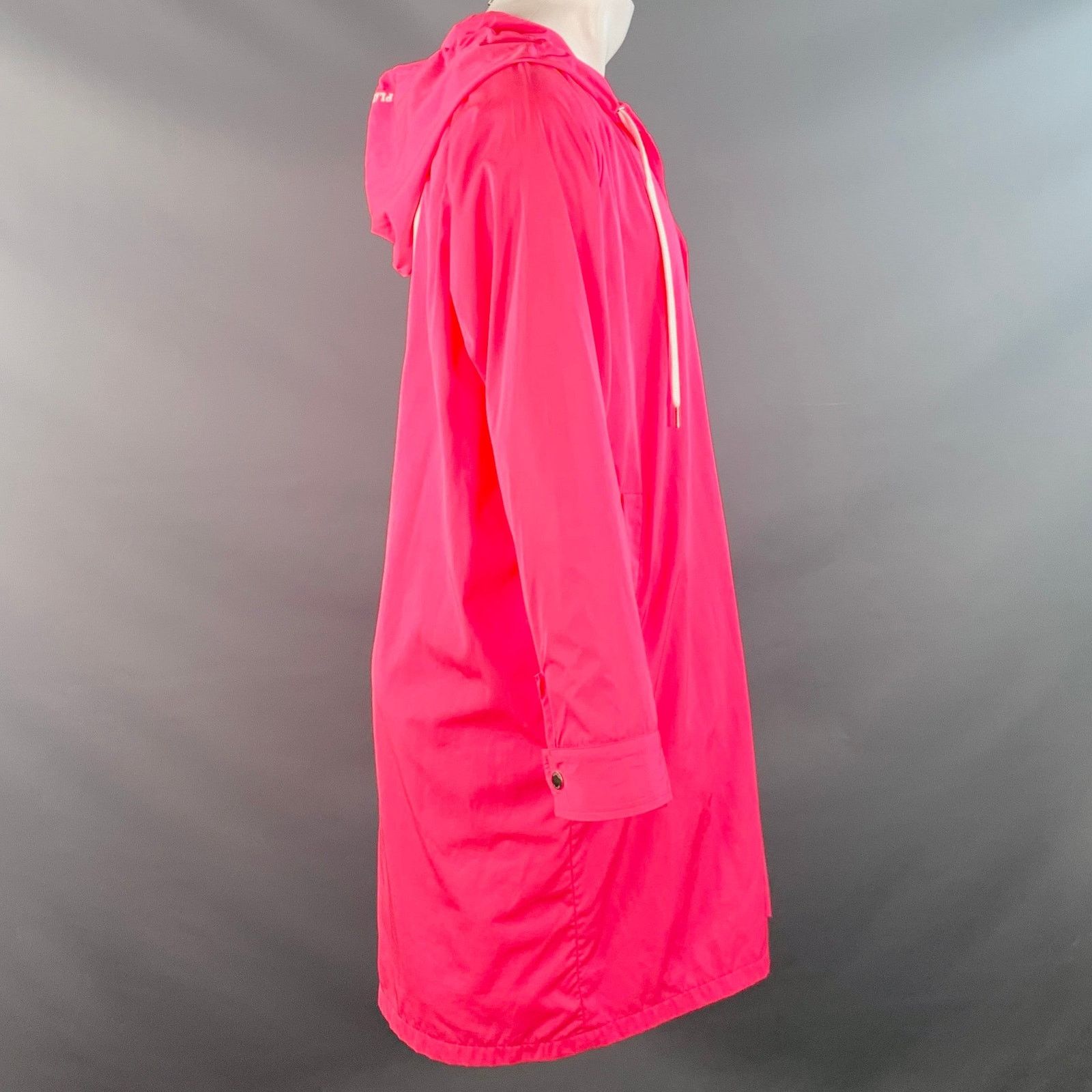 Joyrich Size M Hot Pink Logo Polyester Hooded Snaps Coat Size US M / EU 48-50 / 2 - 3 Thumbnail