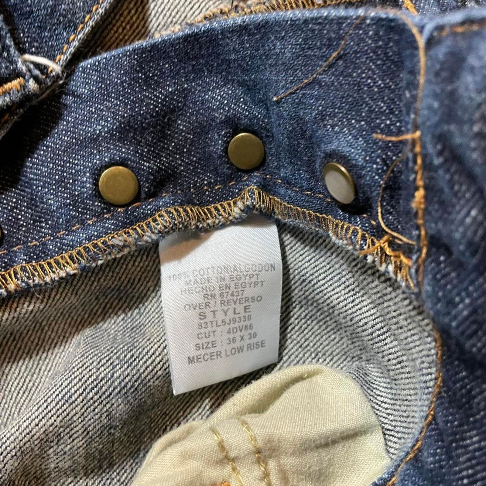 Ralph Lauren 36x30 Low Rise RL Ralph Lauren Blue denim jeans baggy Size US 36 / EU 52 - 7 Thumbnail
