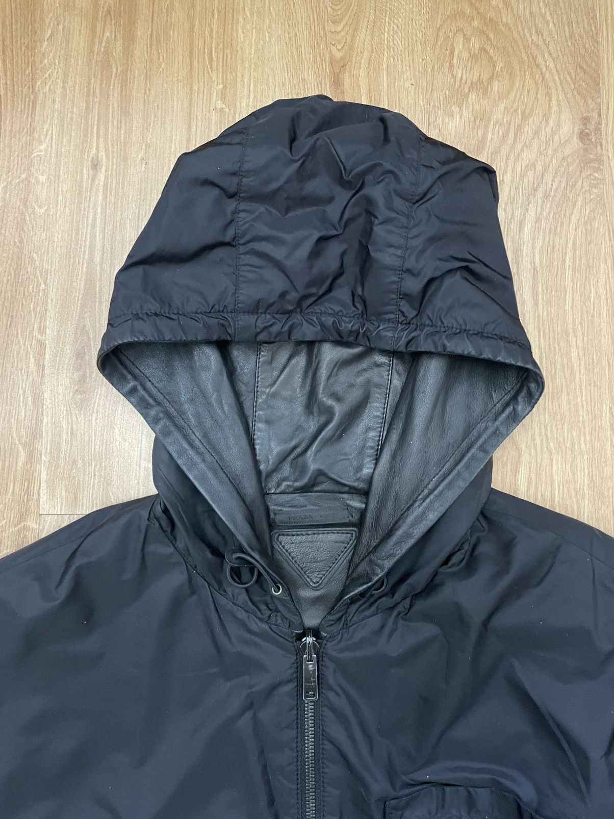 Prada Prada reversible leather/ nylon jacket Size US L / EU 52-54 / 3 - 10 Thumbnail