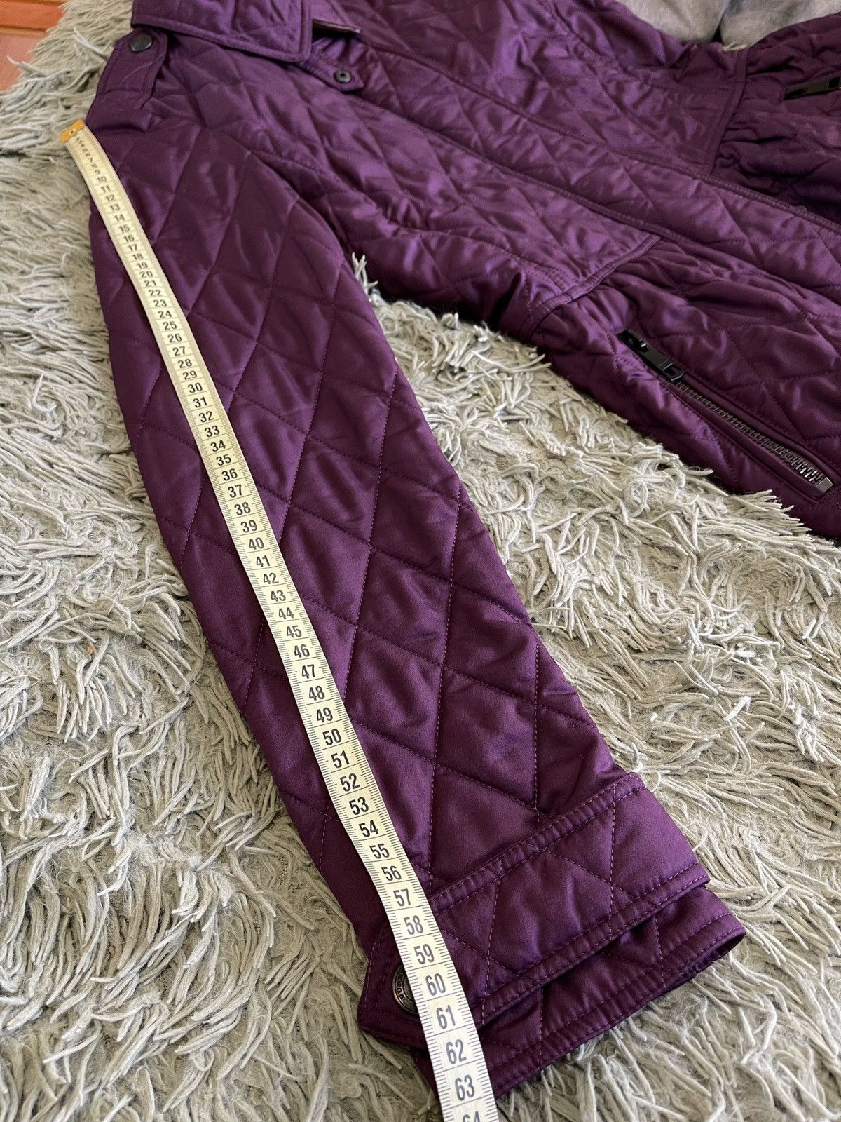 Burberry Burberry Brit Women Purple Check Quilted Lightweight Jacket Size S / US 4 / IT 40 - 20 Thumbnail