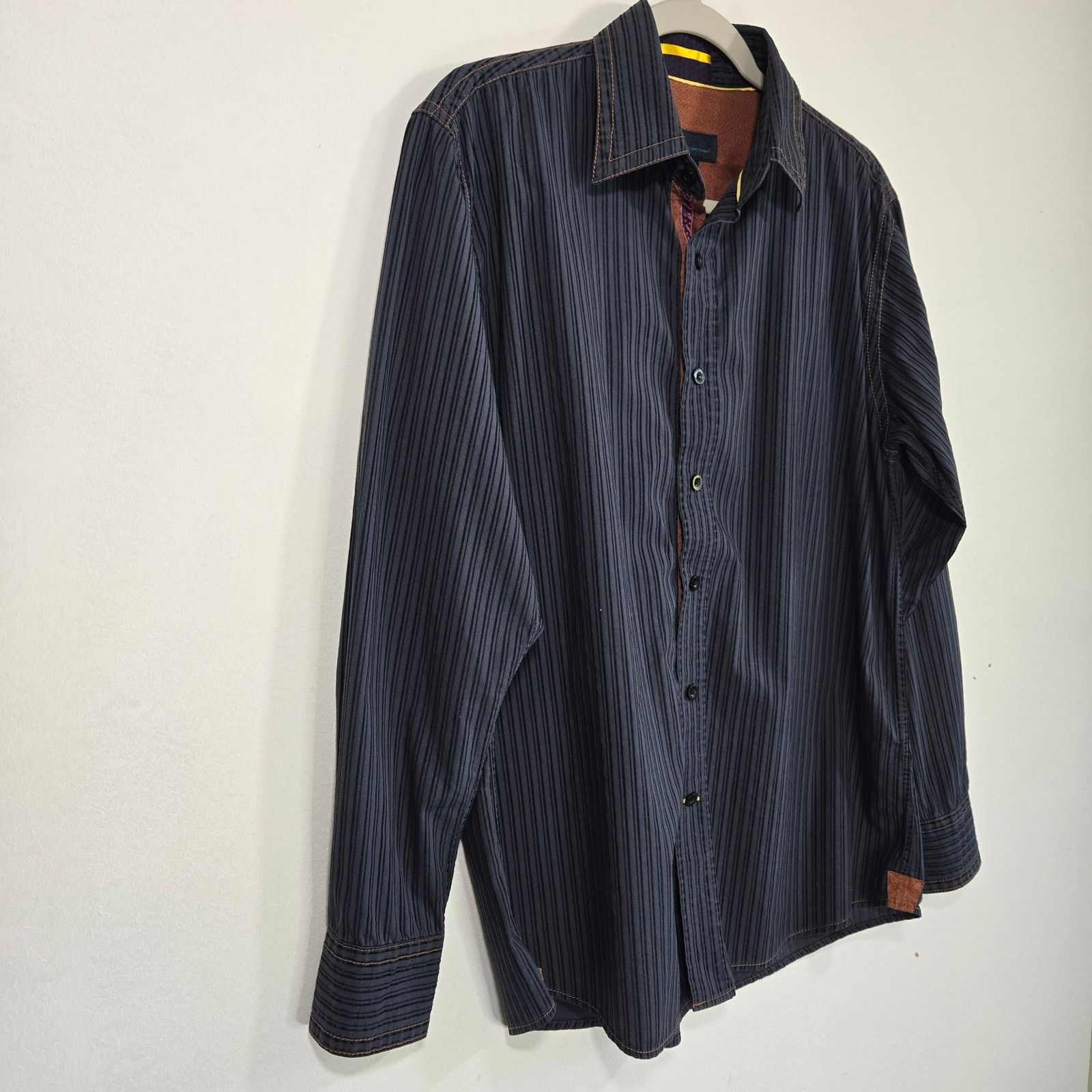 Pronto Uomo Pronto Uomo BLUE Men's Shirt. Size Medium. Size US M / EU 48-50 / 2 - 4 Thumbnail