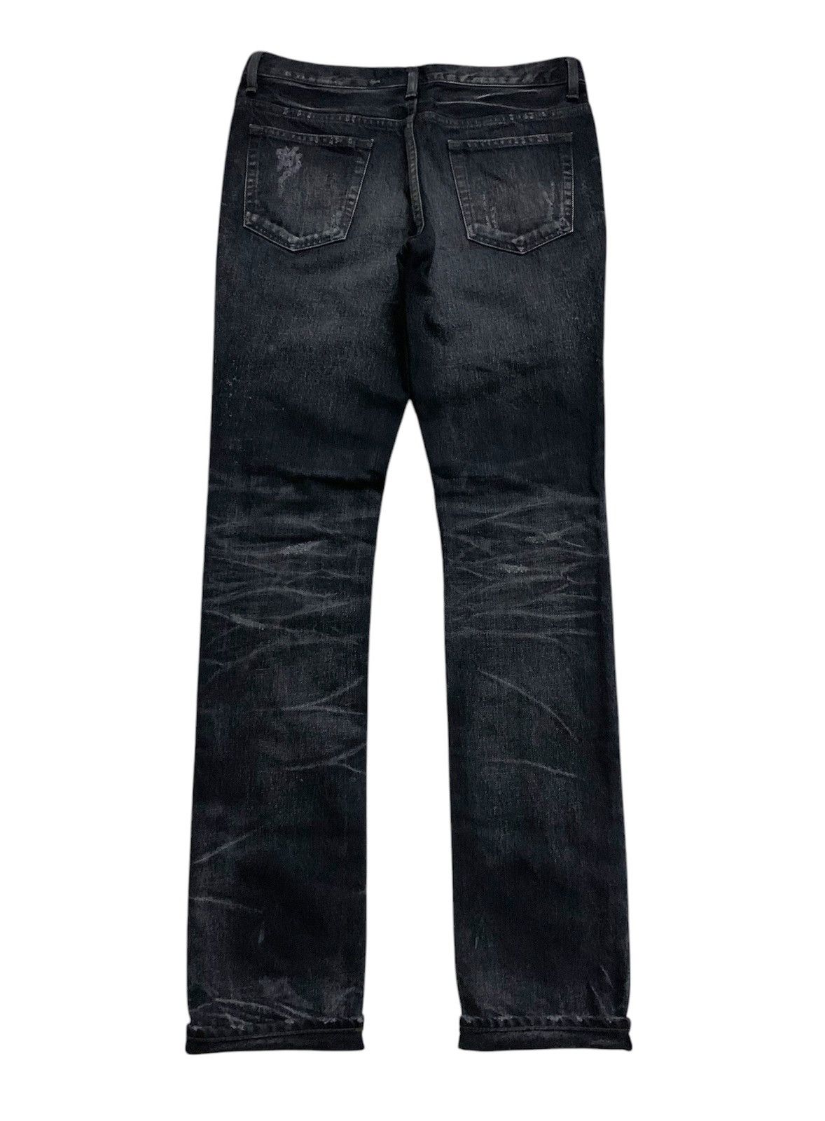 Lounge Lizard 💥Avavt-Garde Lounge Lizard Ripped Black Denim Size US 30 / EU 46 - 4 Thumbnail