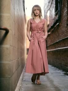 Brunello Cucinelli o1w1db10825 Dress in Bright Pink Size S / US 4 / IT 40 - 4 Thumbnail