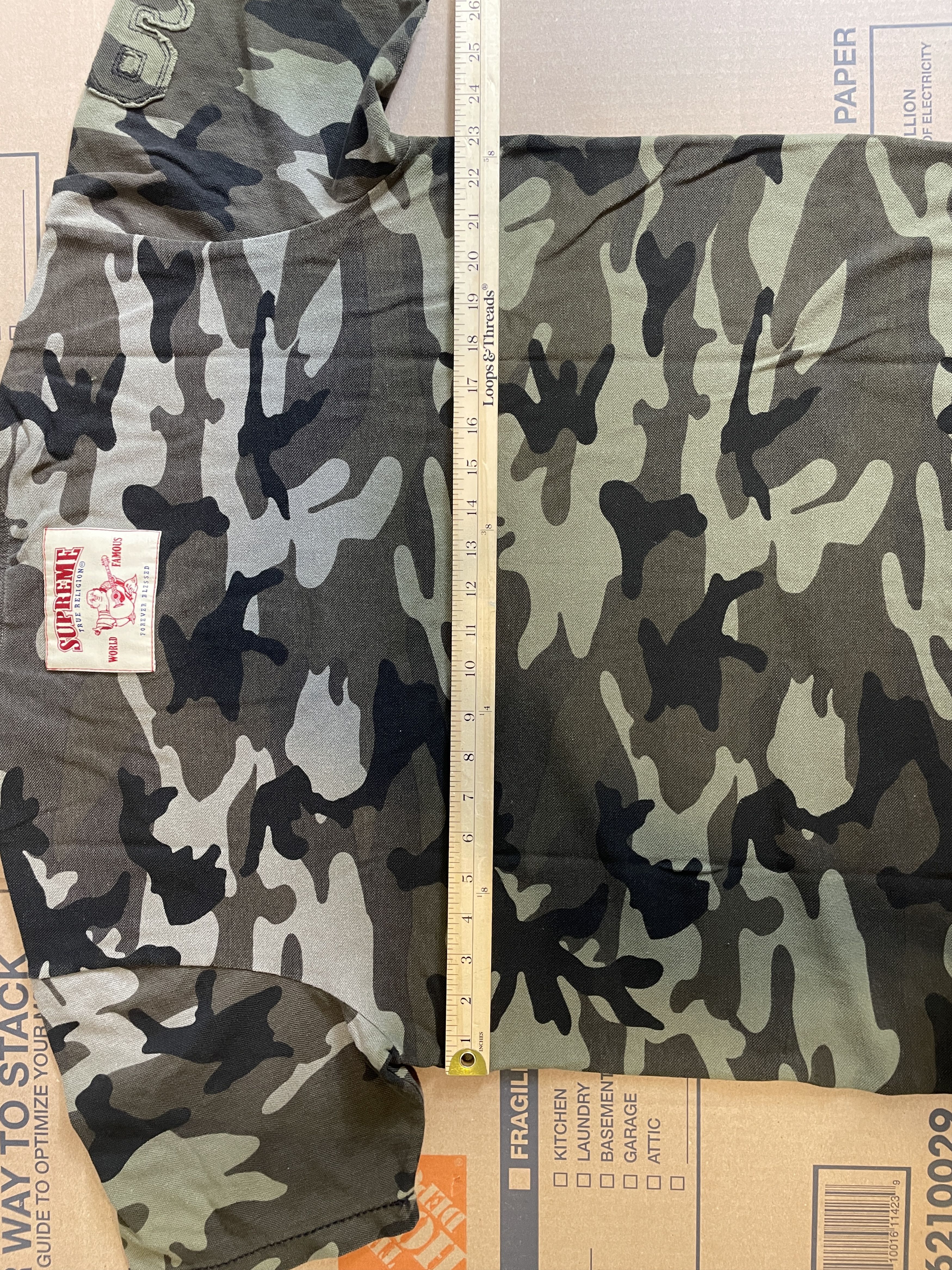 Supreme × True Religion APPLIQUE POLO OLIVE CAMO Size US M / EU 48-50 / 2 - 8 Thumbnail