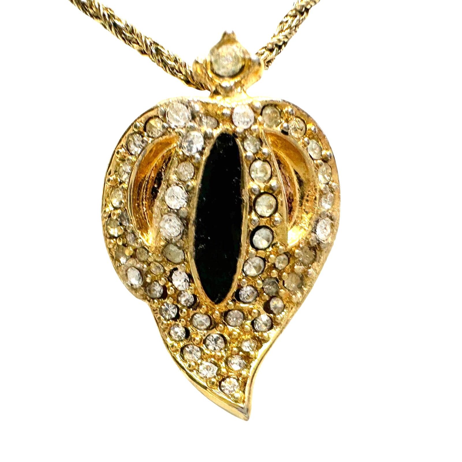 Dior Christian Dior Germany Vintage Gold-Plated Leaf Necklace Size ONE SIZE - 1 Thumbnail