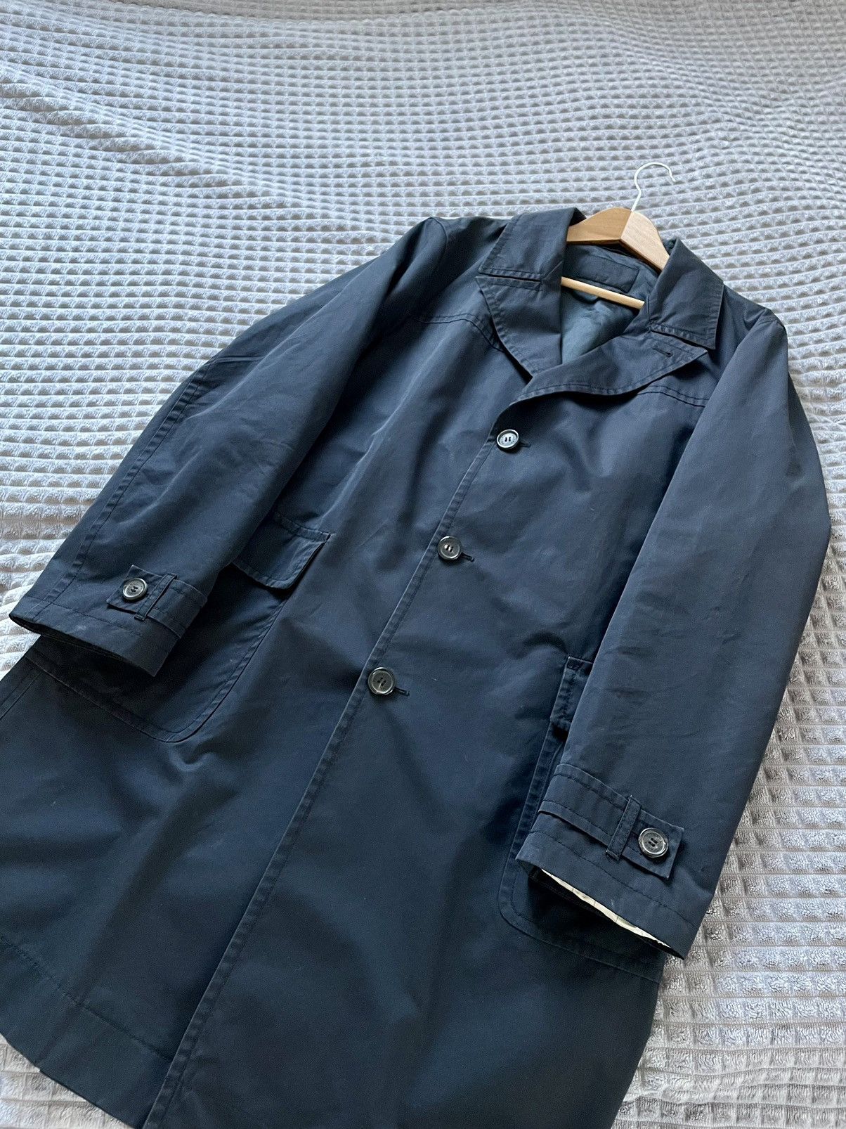 Prada Prada Milano Lightweight Long Coat Jacket Size XL/54-56 Size US XL / EU 56 / 4 - 3 Thumbnail