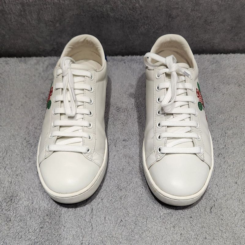 Gucci Gucci ACE Tennis White Leather Sneakers for Women - Size US 5 / IT 35 - 1 Thumbnail