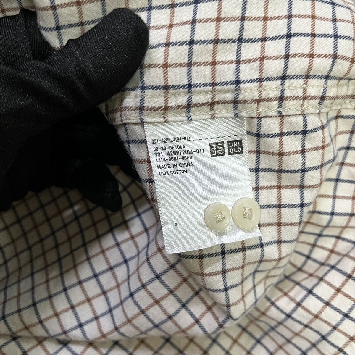 Japanese Brand × Uniqlo × Vintage Uniqlo Plaid/Check Button Up Flannel Shirt Size US S / EU 44-46 / 1 - 7 Thumbnail