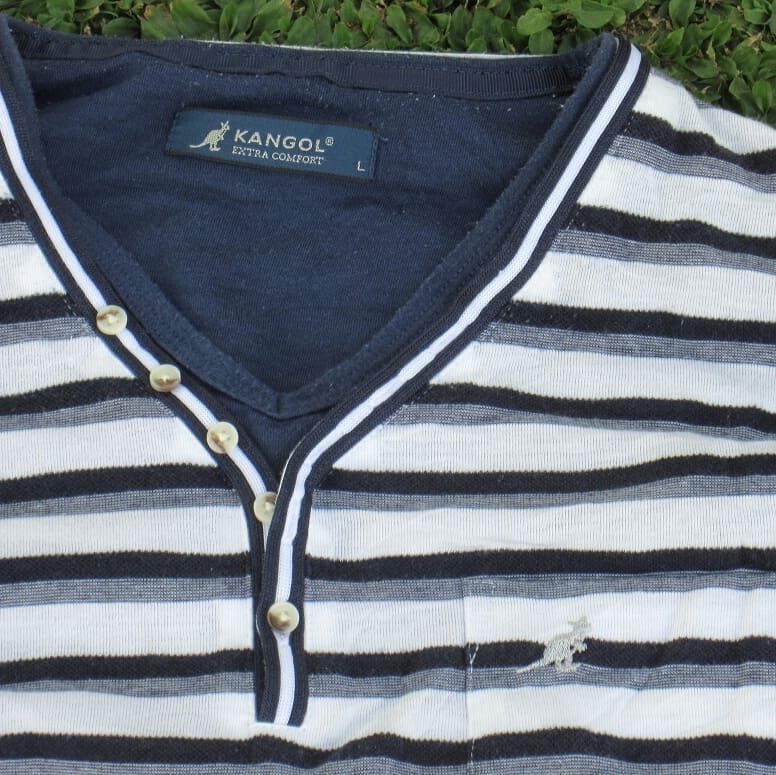 Kangol Kangol Stripes Grandad shirt Extra comfort to wear Size L Size US M / EU 48-50 / 2 - 2 Thumbnail