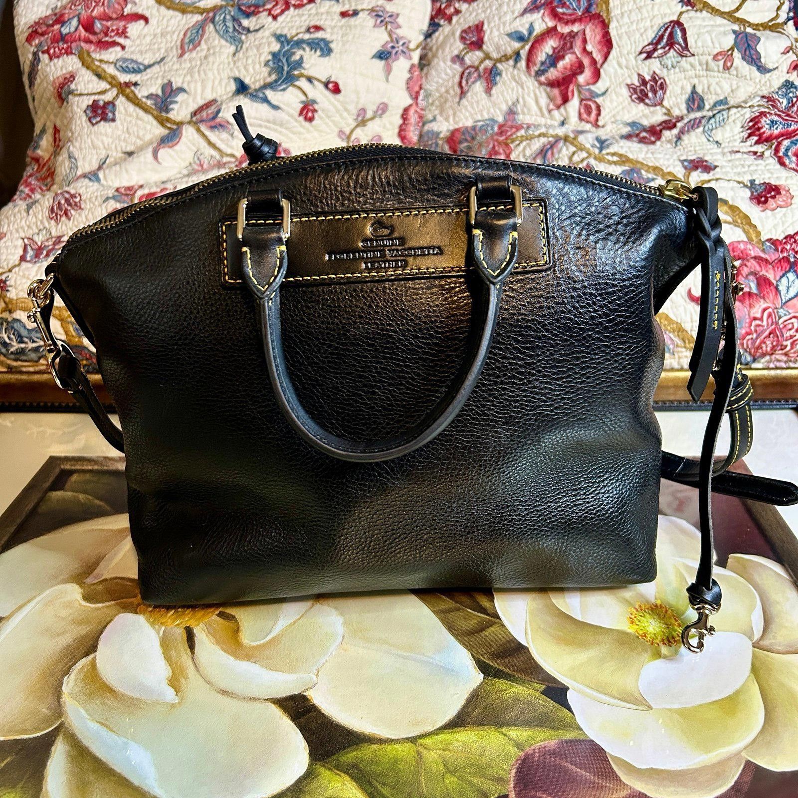 Dooney & Bourke Dooney & Bourke Black Pebble Grain Zip Zip Satchel DE668 BB Size ONE SIZE - 2 Thumbnail