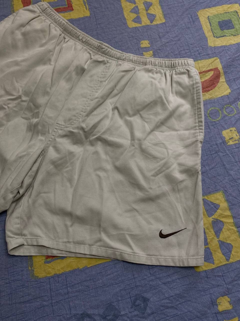Nike × Vintage Vintage Nike Shorts Swoosh Logo Y2K Drill 90s Size US 34 / EU 50 - 18 Thumbnail