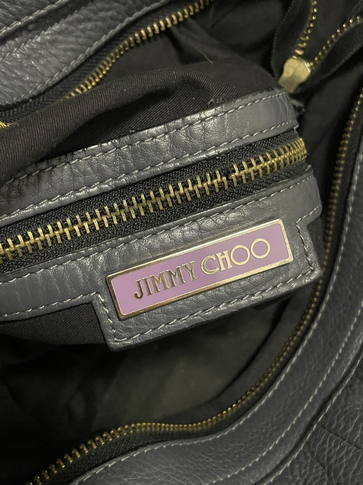 Jimmy Choo Jimmy Choo Heavy Leather Handbag Size ONE SIZE - 12 Thumbnail