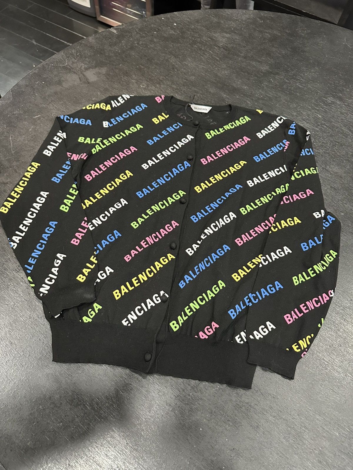 Balenciaga All Over Cardigan Size L / US 10 / IT 46 - 2 Thumbnail