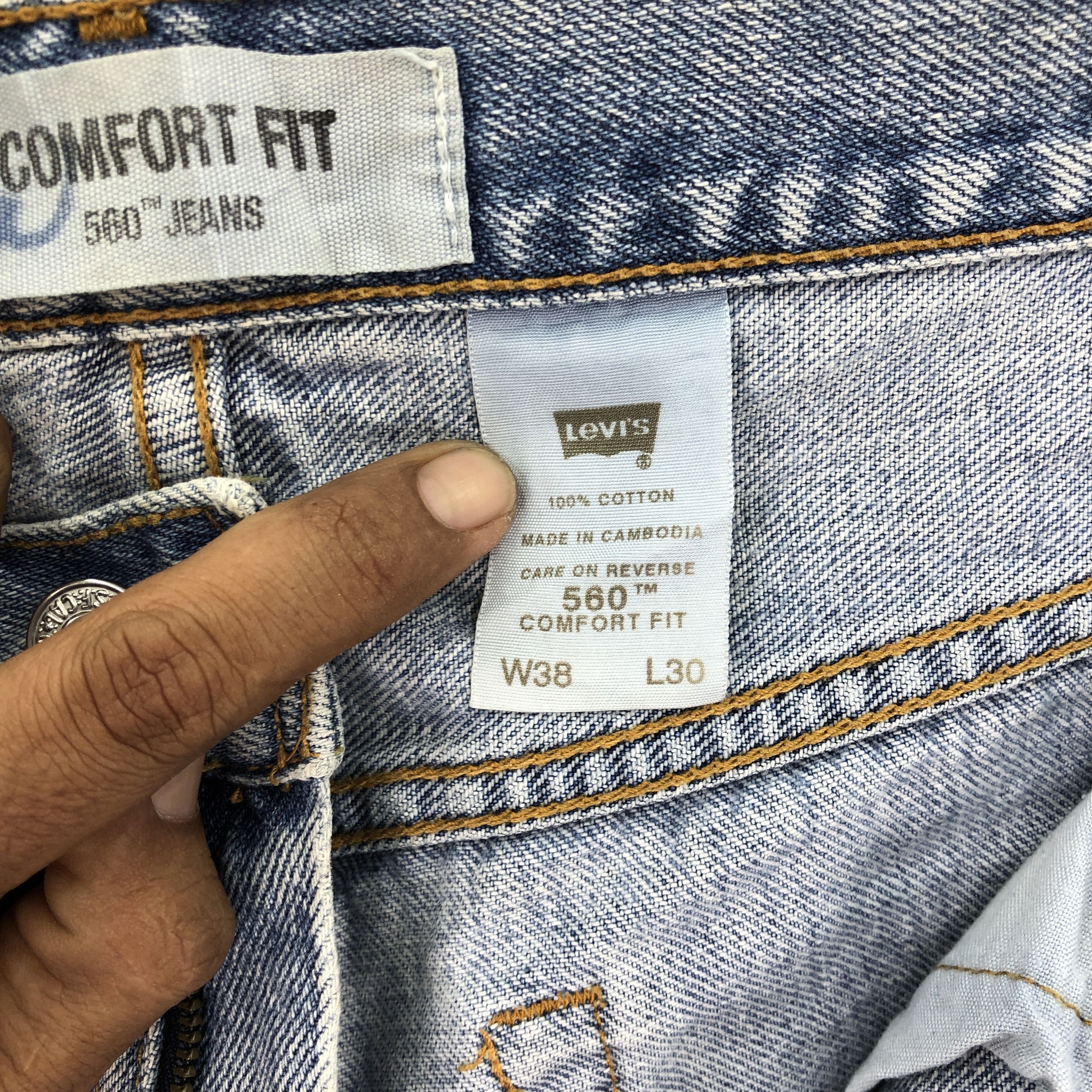 Levi's Vintage Y2K Levis Light Wash Jeans Levi's 560 Faded Denim Size US 36 / EU 52 - 6 Thumbnail