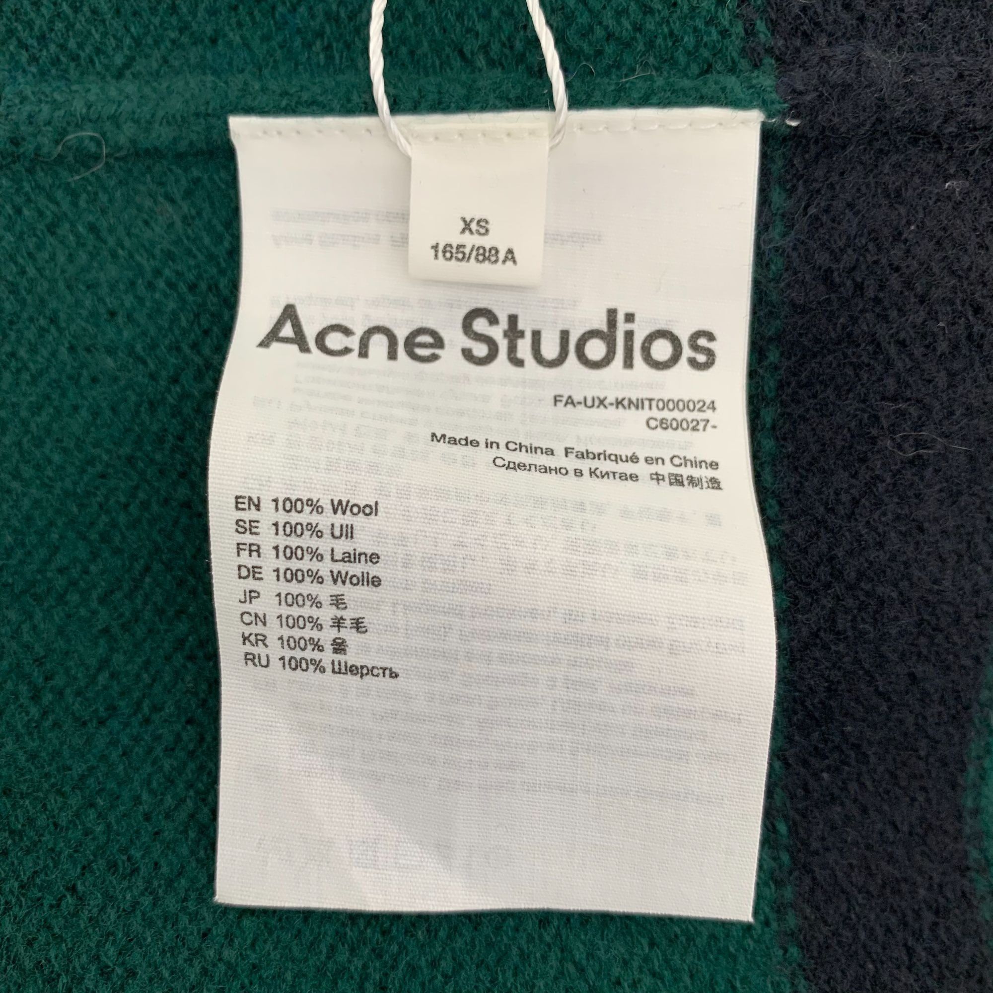 Acne Studios Acne Studios Multicolored Striped Wool Round-Neck Long-Sleev Size US XS / EU 42 / 0 - 3 Thumbnail