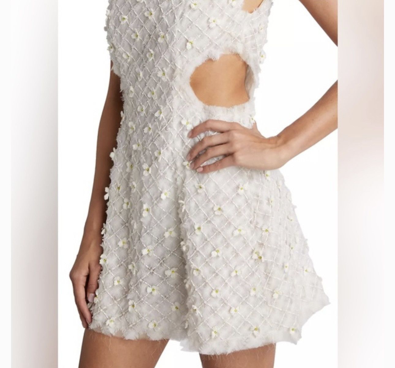 Aje AJE Mirage Cutout Beaded Organza Dress Size M / US 6-8 / IT 42-44 - 2 Thumbnail
