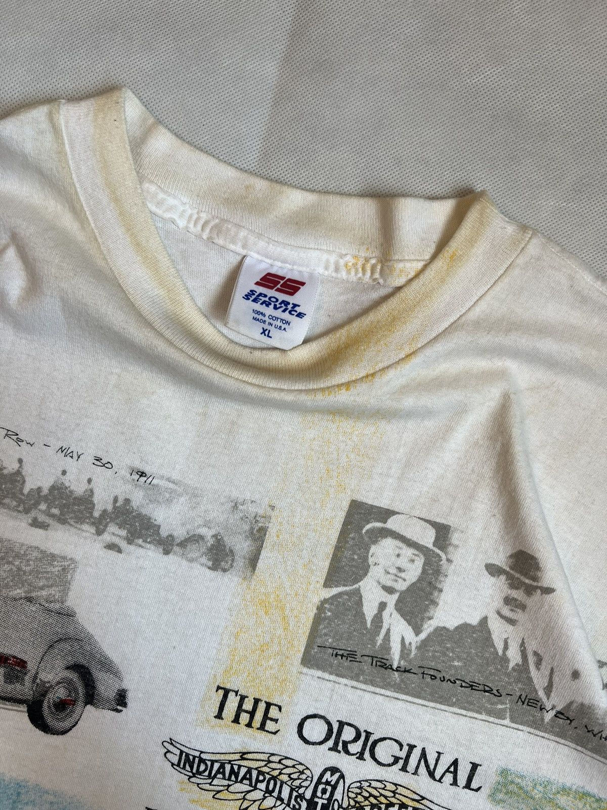 Vintage 90's AOP Indiana Police Motor Speedway Field Of Dreams Size US XL / EU 56 / 4 - 2 Thumbnail