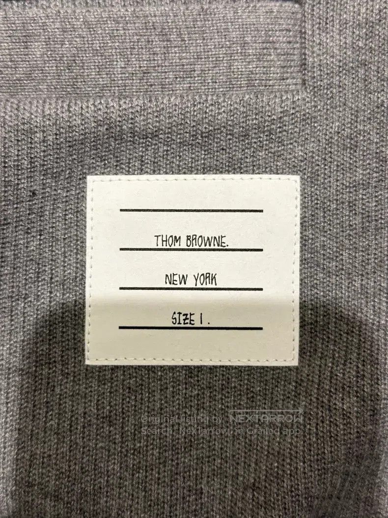 Thom Browne Thom Browne Grey Cardigan with Cuffs Size US S / EU 44-46 / 1 - 4 Thumbnail