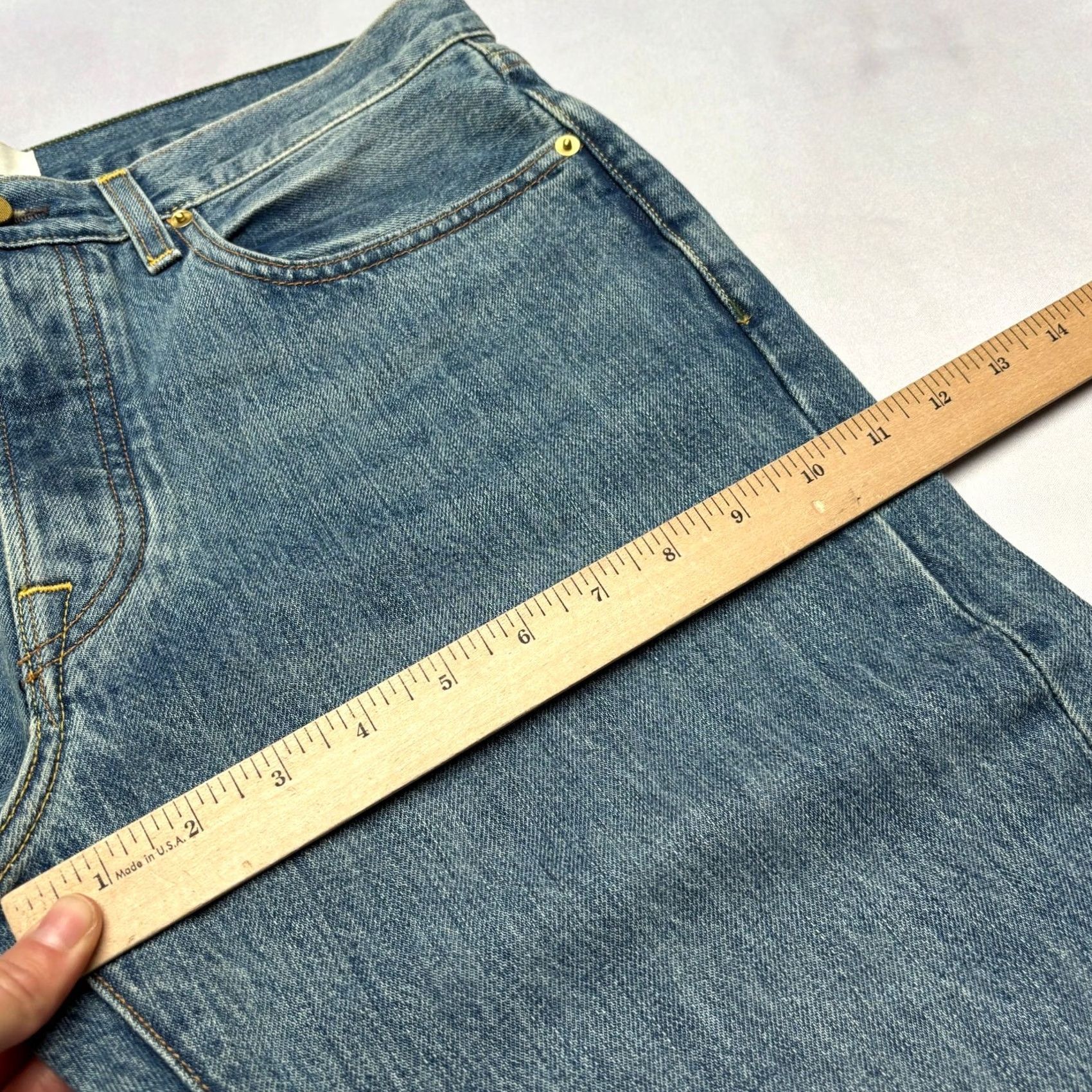 Sid Mashburn Sid Mashburn Jeans Straight Slim 33x30 Made in USA Mens Blue Size US 33 - 7 Thumbnail