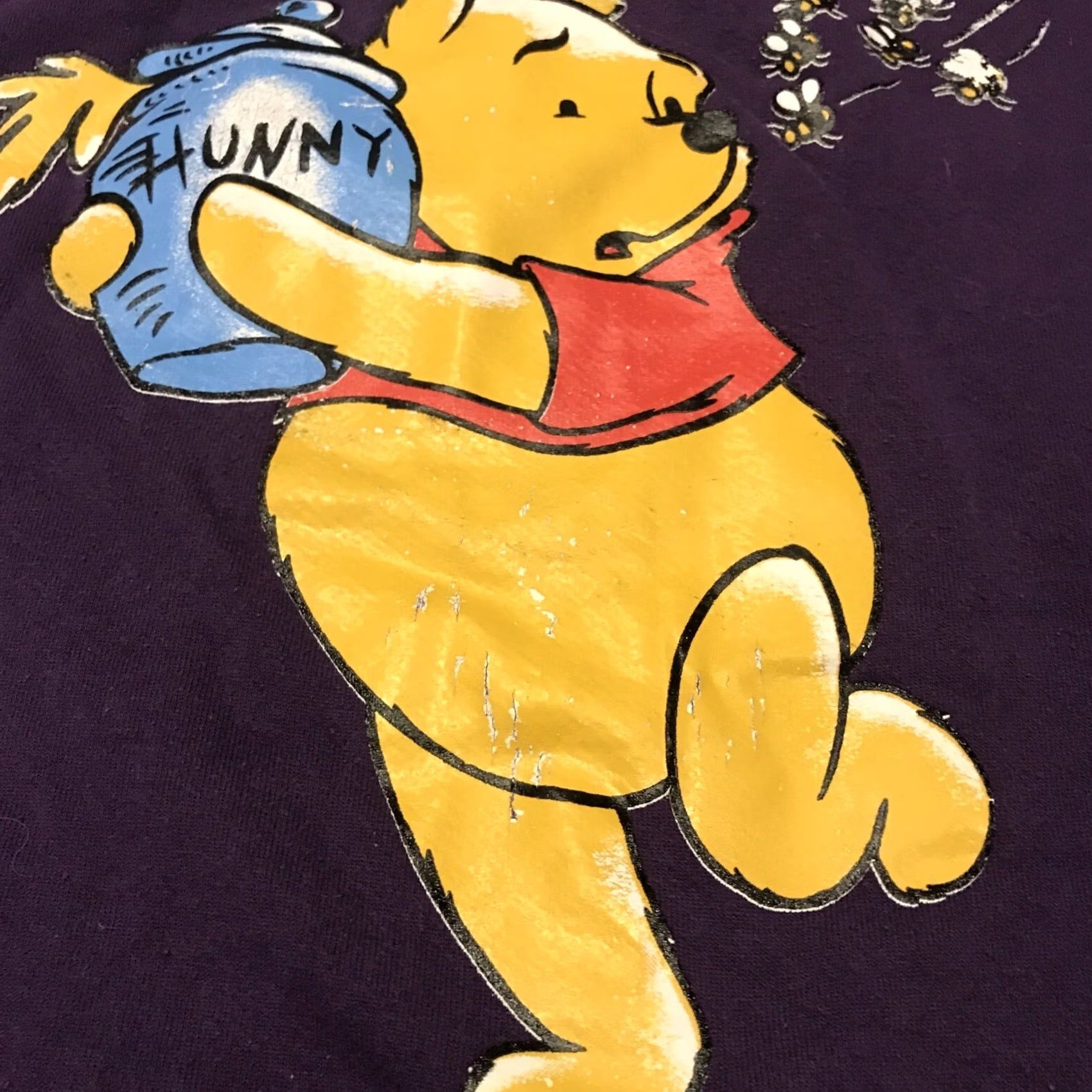 Disney VTG Disney Winnie the Pooh Sweatshirt Crewneck Sweater Purple Adult XL 90s B8 Size US XL / EU 56 / 4 - 2 Thumbnail