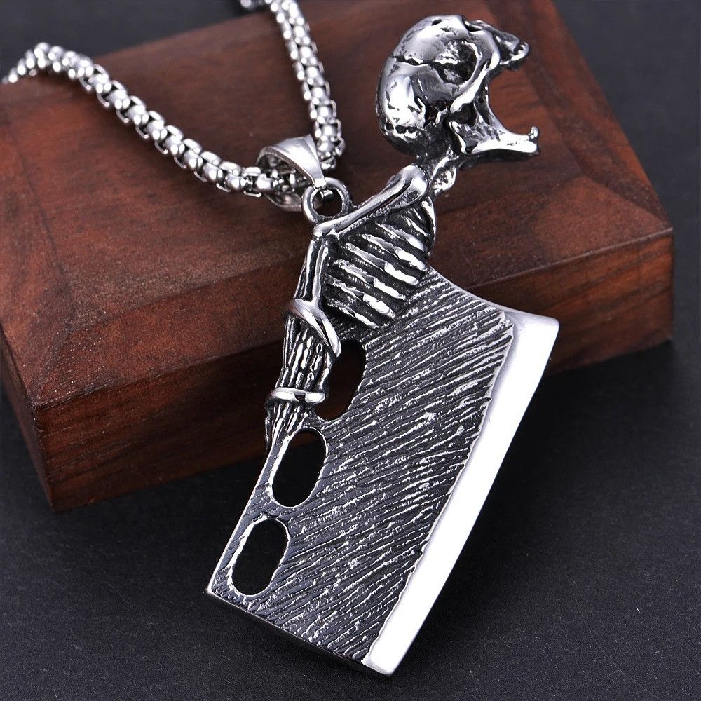 Other Gothic Skull Pendant Necklace Size ONE SIZE - 4 Thumbnail