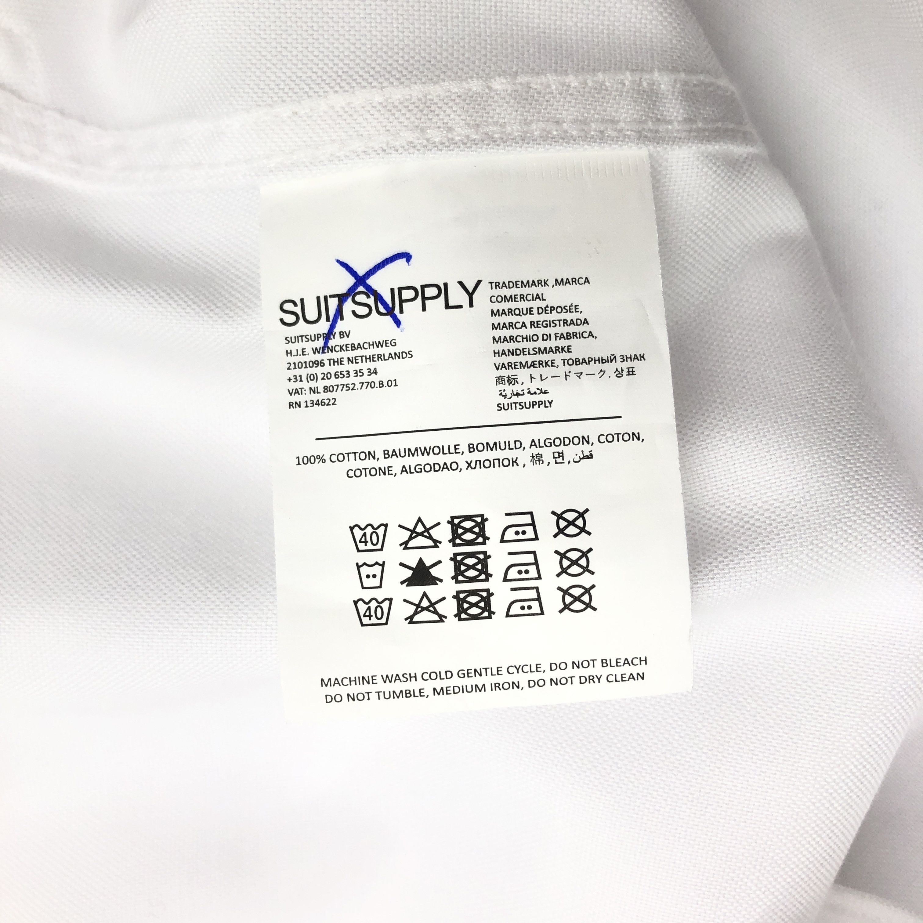 Suitsupply SUITSUPPLY Cotton Extra Slim Solid Size 39 Size 40S - 7 Thumbnail