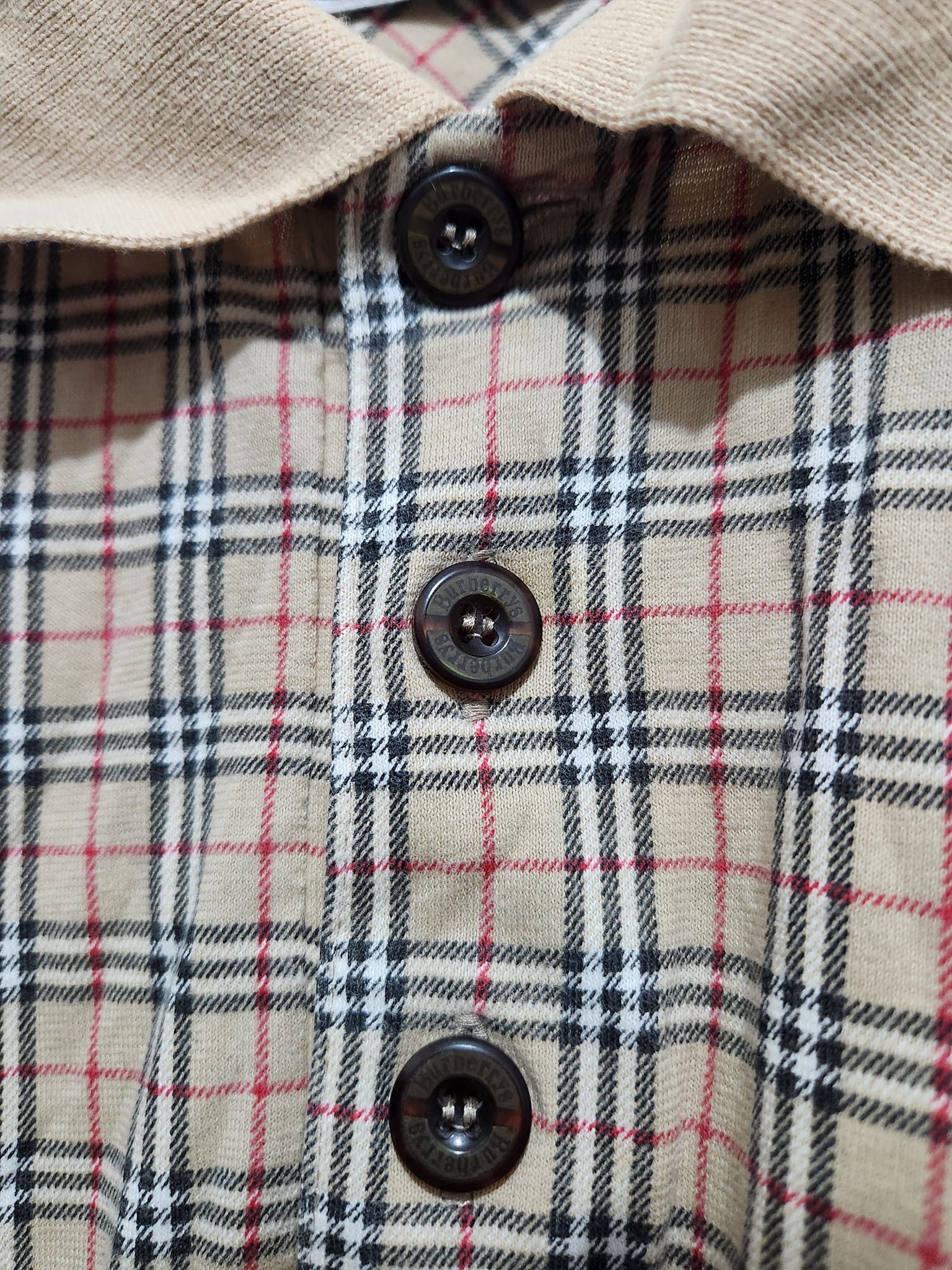 Burberry × Vintage Vintage Burberrys 90s Polo Shirt Nova Checkered Size US S / EU 44-46 / 1 - 7 Thumbnail