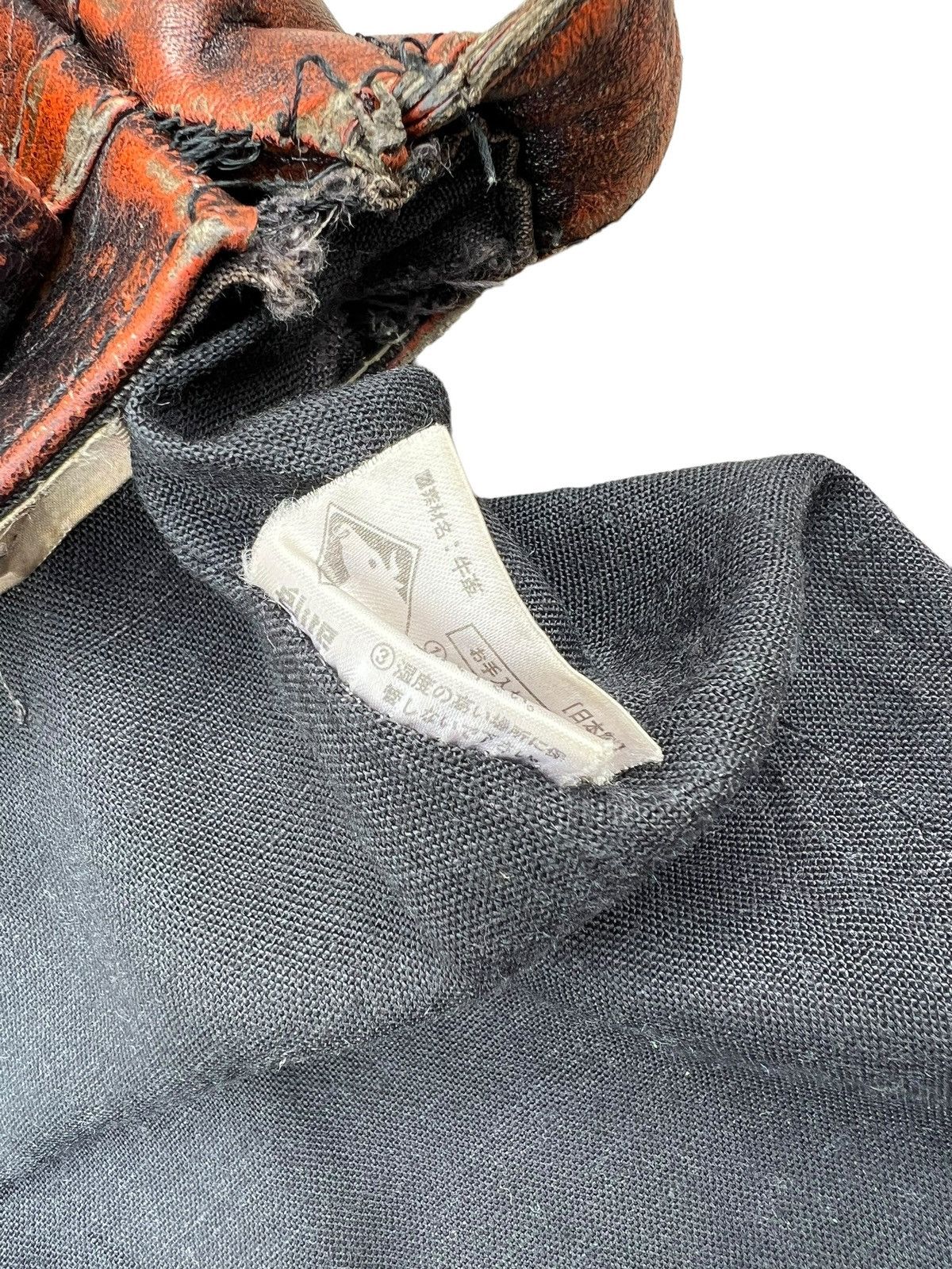 Leather VTG Masaki matsushima Paris Rips Distress Patina Leather Bag Size ONE SIZE - 23 Thumbnail