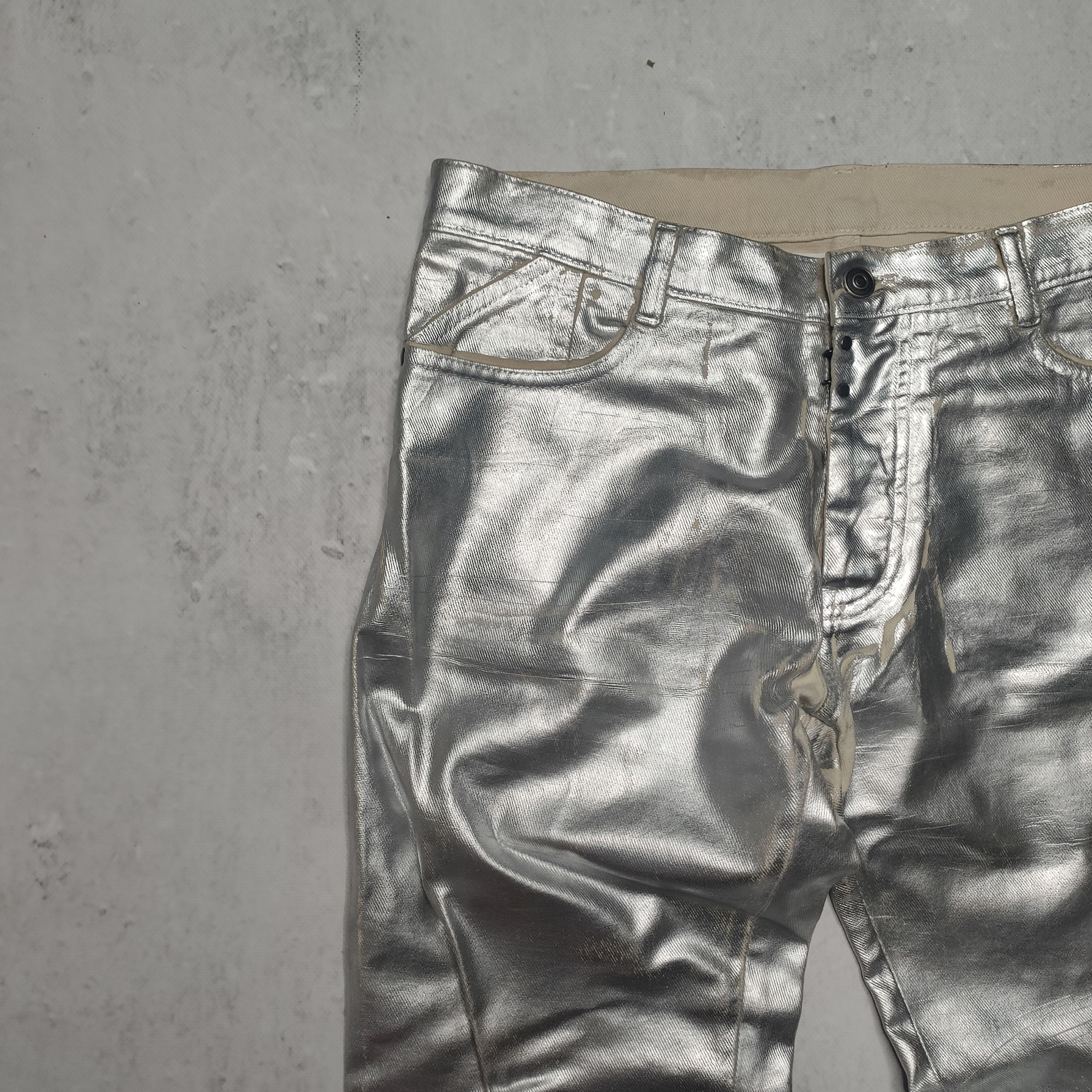 Maison Margiela Maison Margiela silver painted denim Size US 32 / EU 48 - 6 Thumbnail