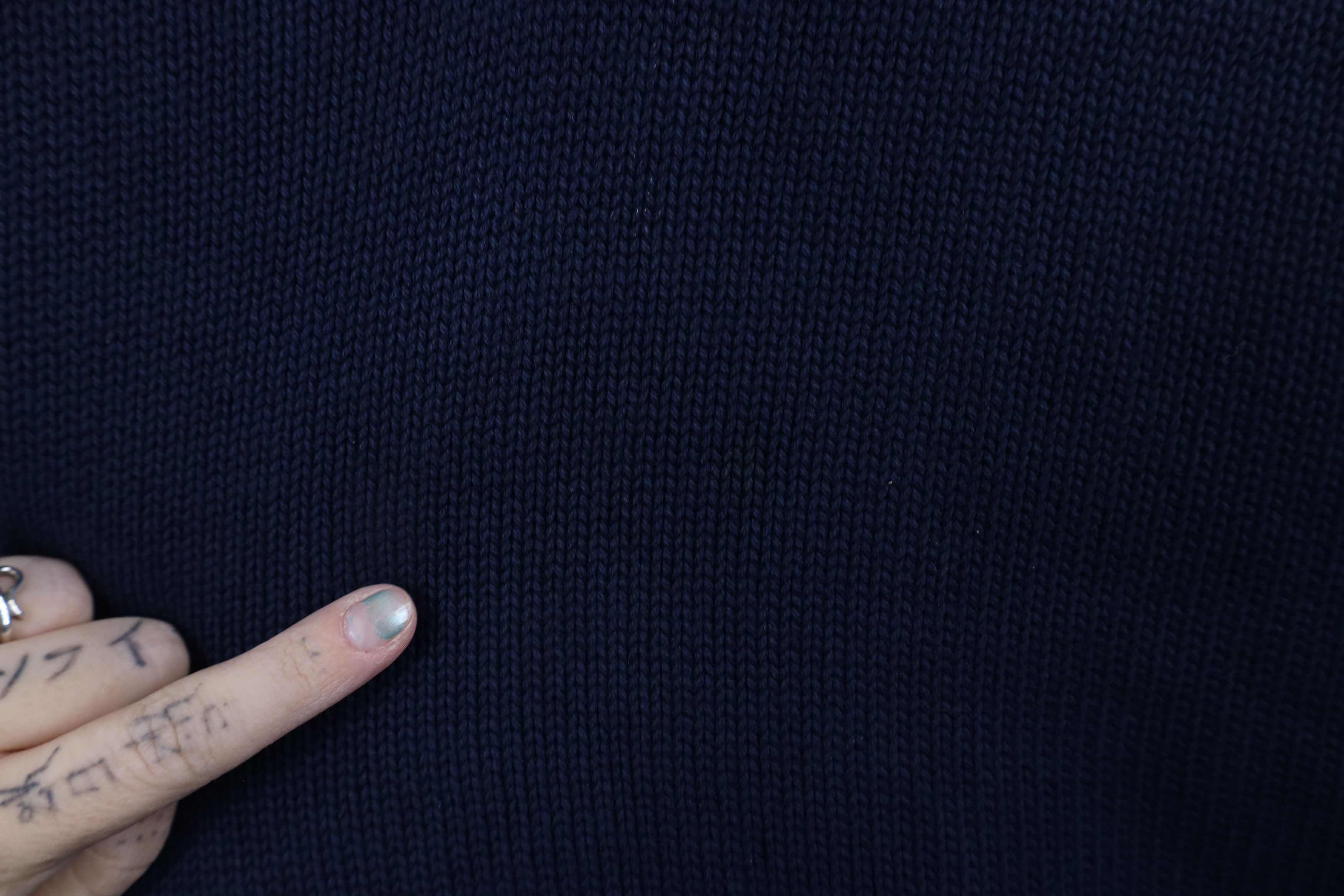 Lands' End × Vintage Vintage 90s Lands End Oversized Cotton Knit Sweater USA Size US L / EU 52-54 / 3 - 4 Thumbnail