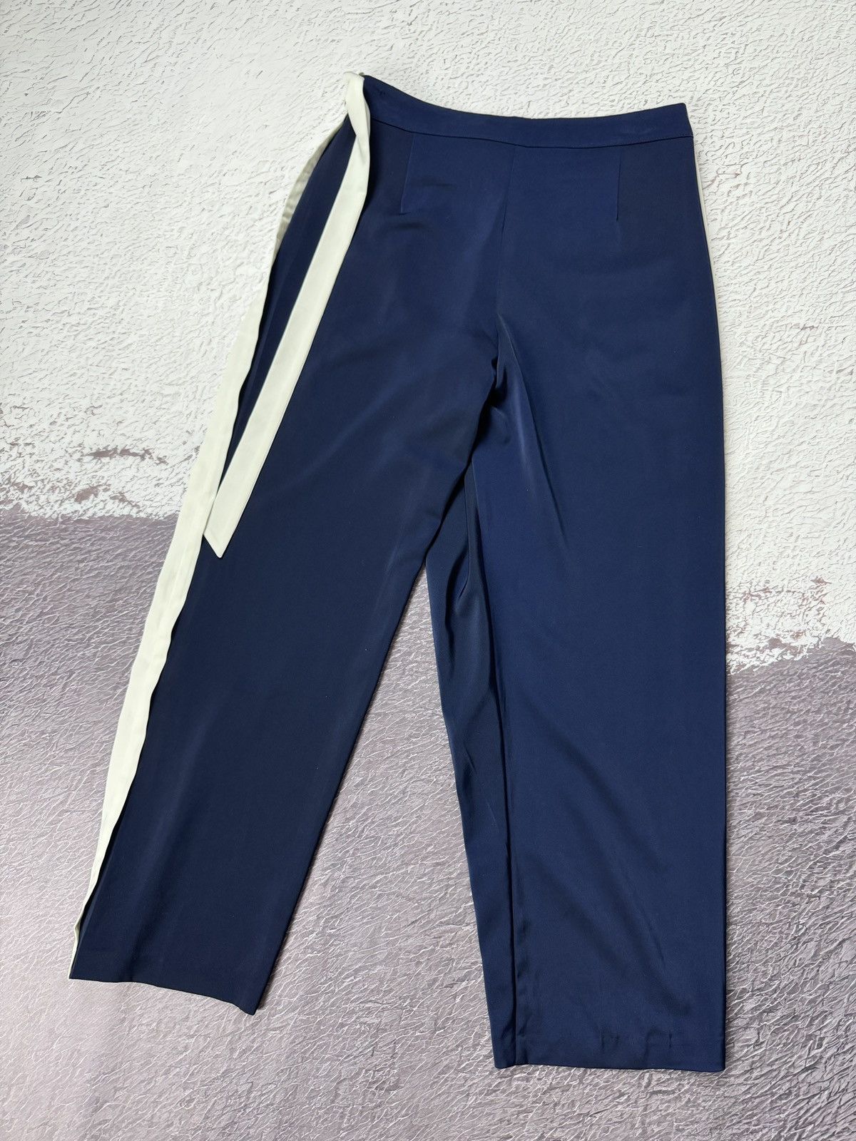 Dion Lee DION LEE Trouser Womens Mulberry Silk Navy Blue England Size 30" / US 8 / IT 44 - 2 Thumbnail