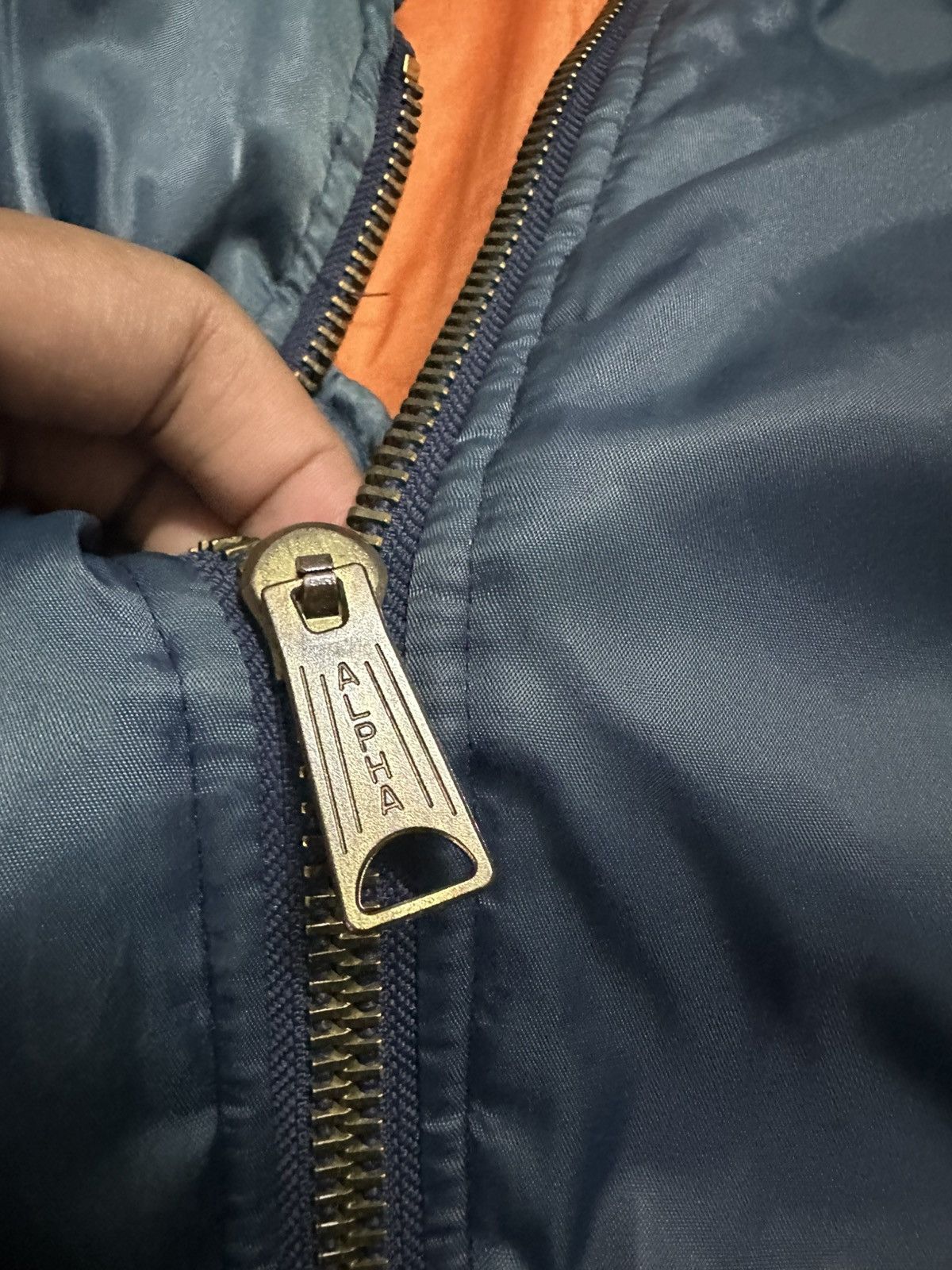 Vintage 🪖Vintage Faded Phantom MA-1 Man Intermediate Bomber Jacket Size US L / EU 52-54 / 3 - 11 Thumbnail