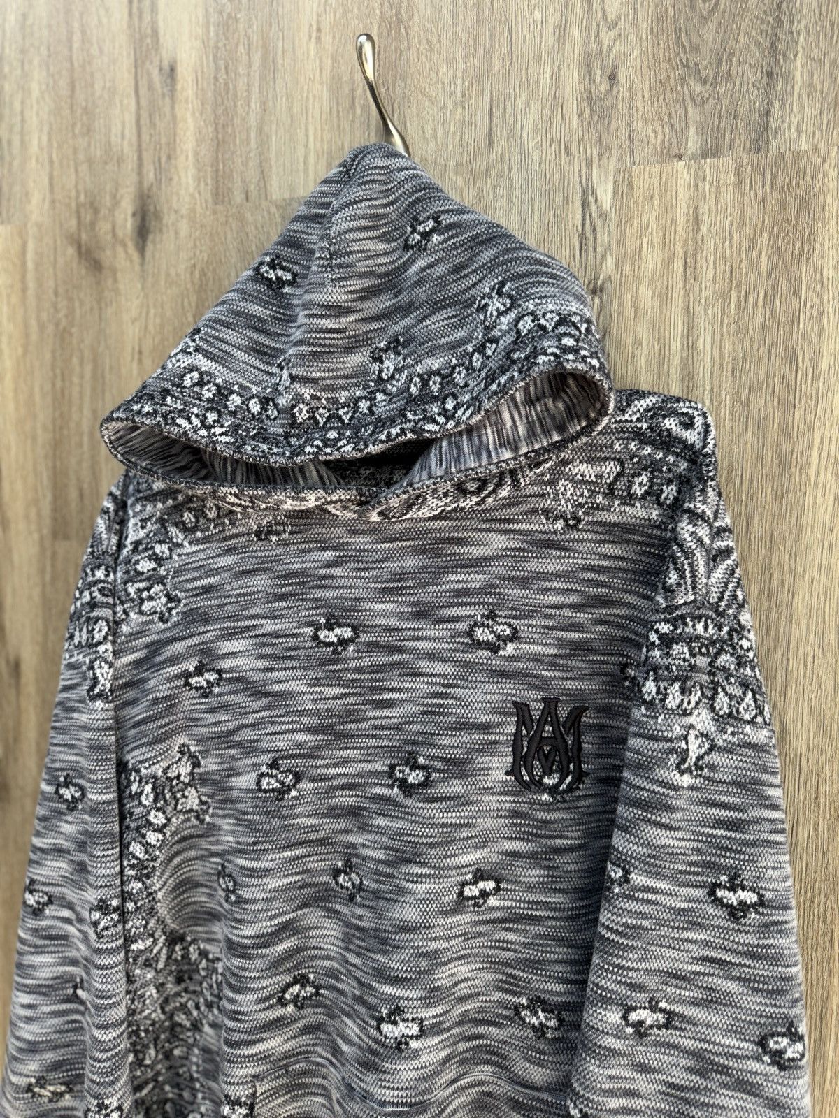Amiri Amiri Bandana Grey Hoodie Size US XXL / EU 58 / 5 - 3 Thumbnail