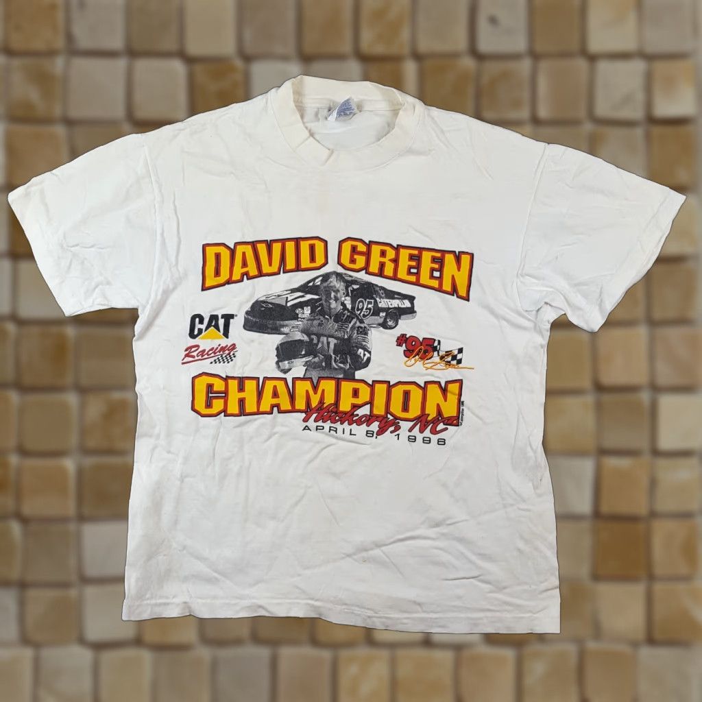 Hanes Vintage 90s NASCAR Racing T-Shirt Sz Large Men Cotton Y2K Race Car Retro NASCAR Logo Tee Size US L / EU 52-54 / 3 - 1 Thumbnail