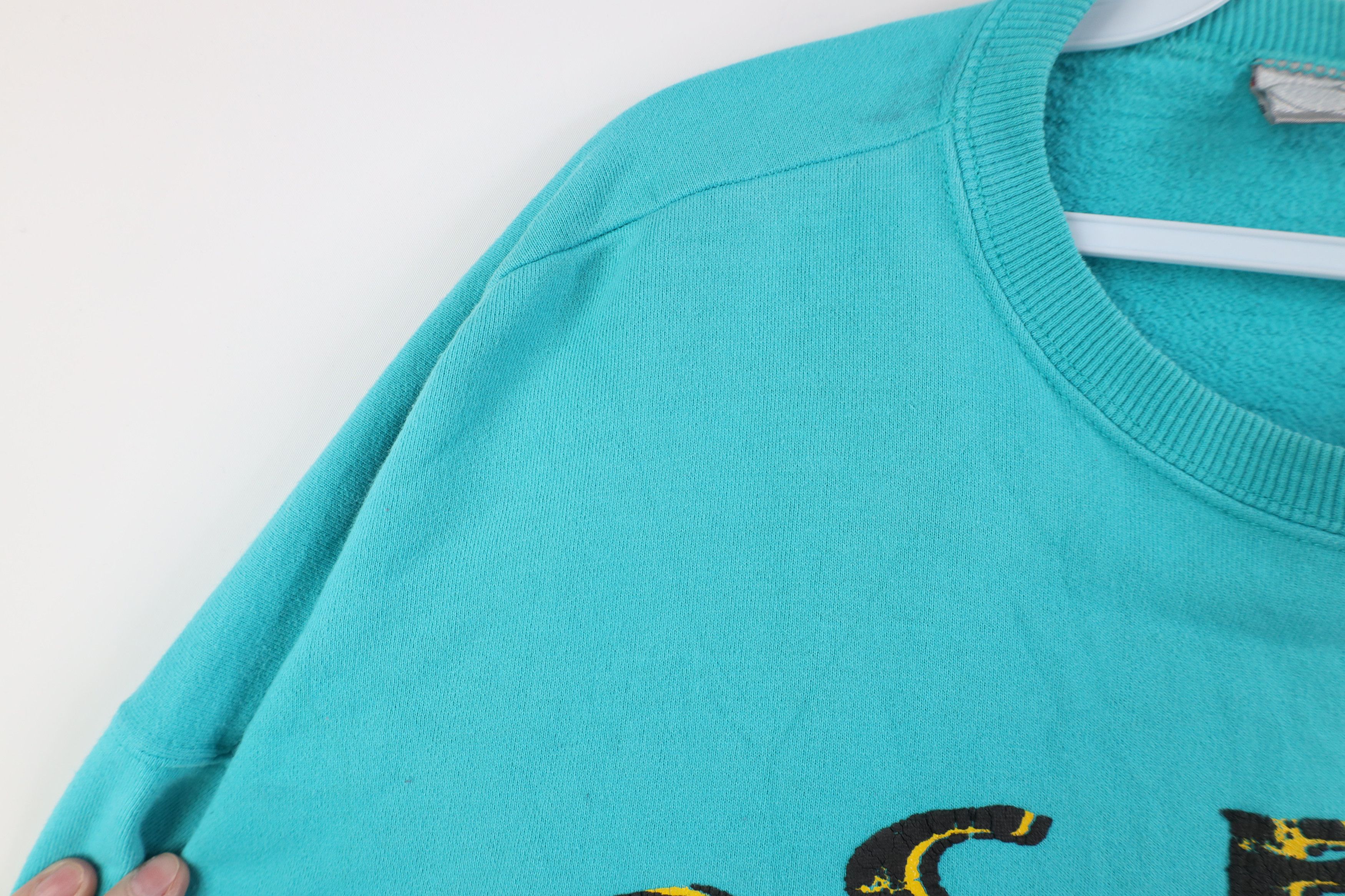 Ocean Pacific Vintage 90s Ocean Pacific Surfing Baggy Sweatshirt Teal Size US L / EU 52-54 / 3 - 6 Thumbnail