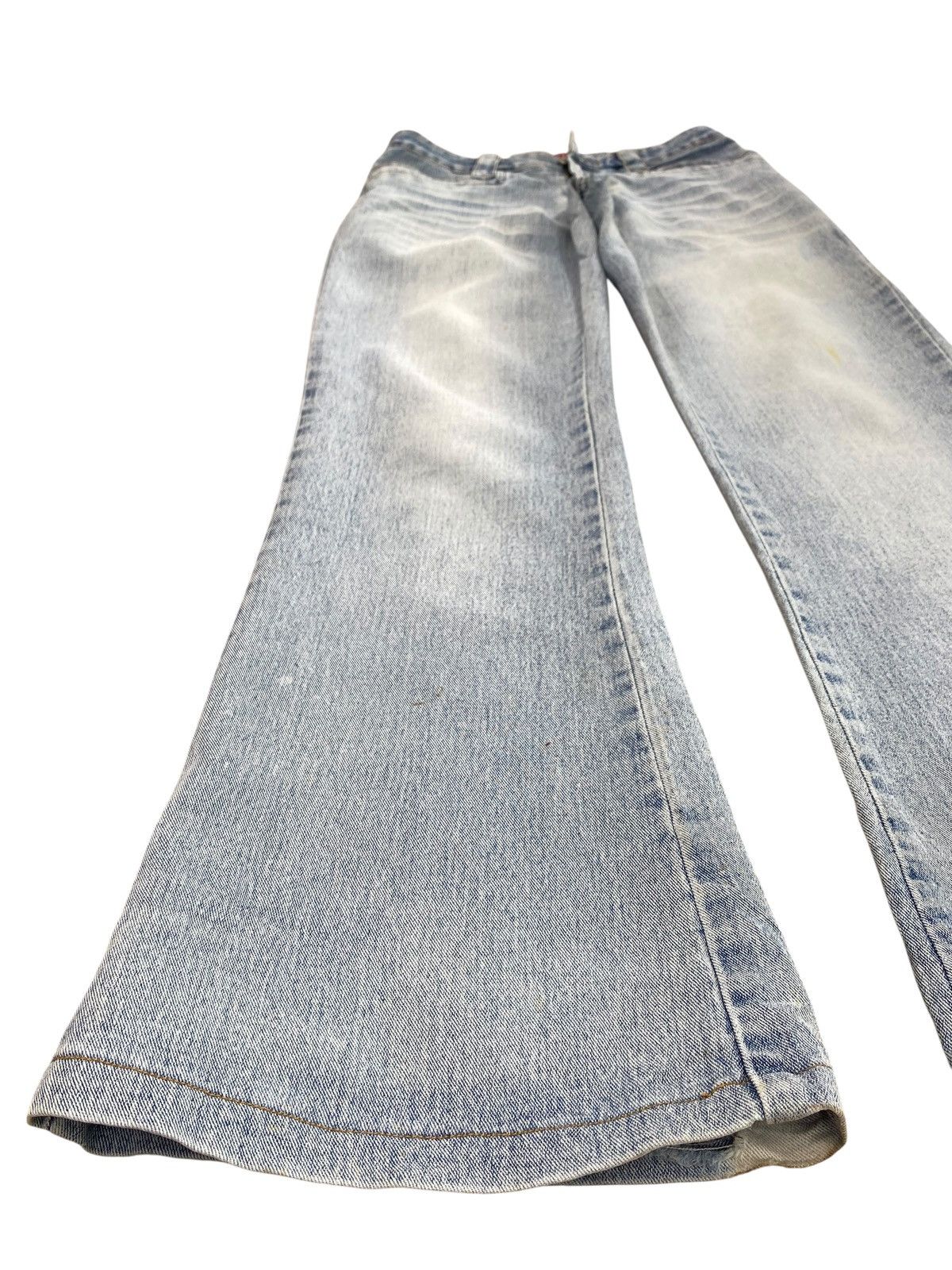 Japanese Brand Japanese Brand Acid Blue Wash Style Flare Jeans Size US 28 / EU 44 - 5 Thumbnail