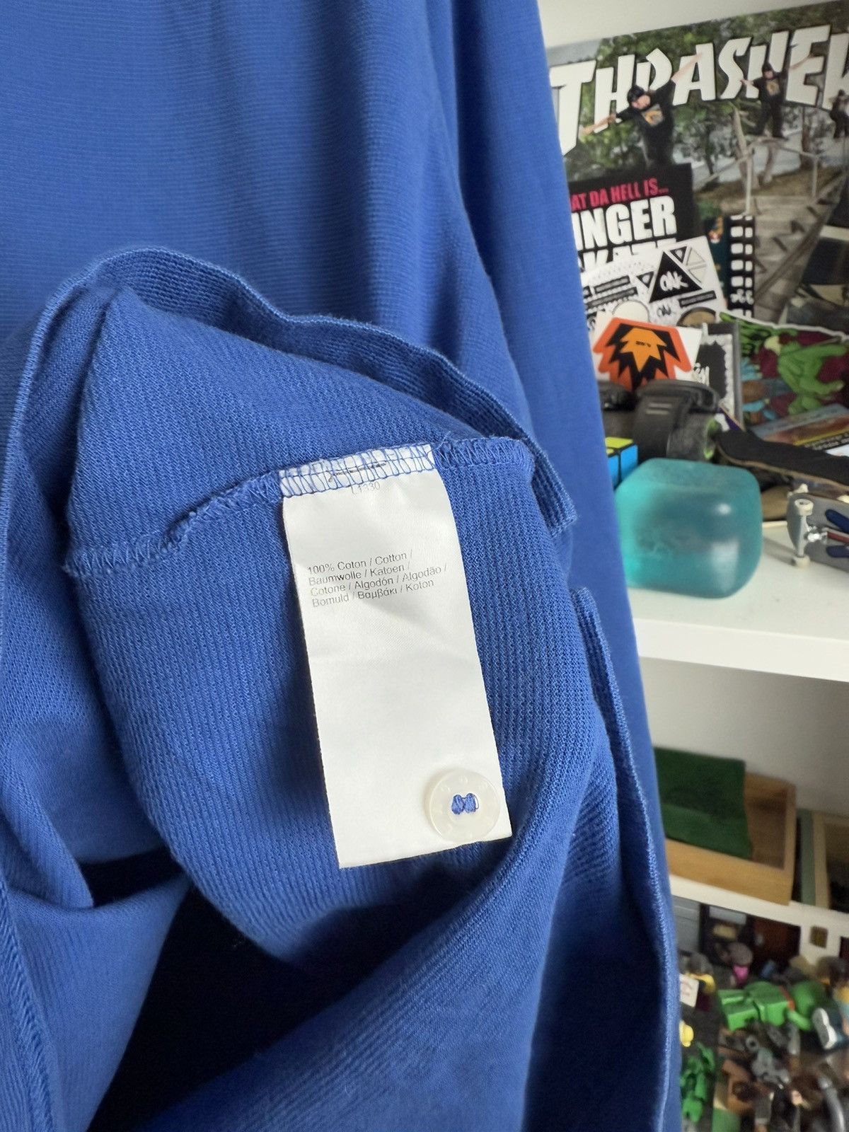 Designer × Lacoste Lacsote sport blue baggy longsleeve rugby polo XXXL 3XL rare Size US XXL / EU 58 / 5 - 7 Thumbnail