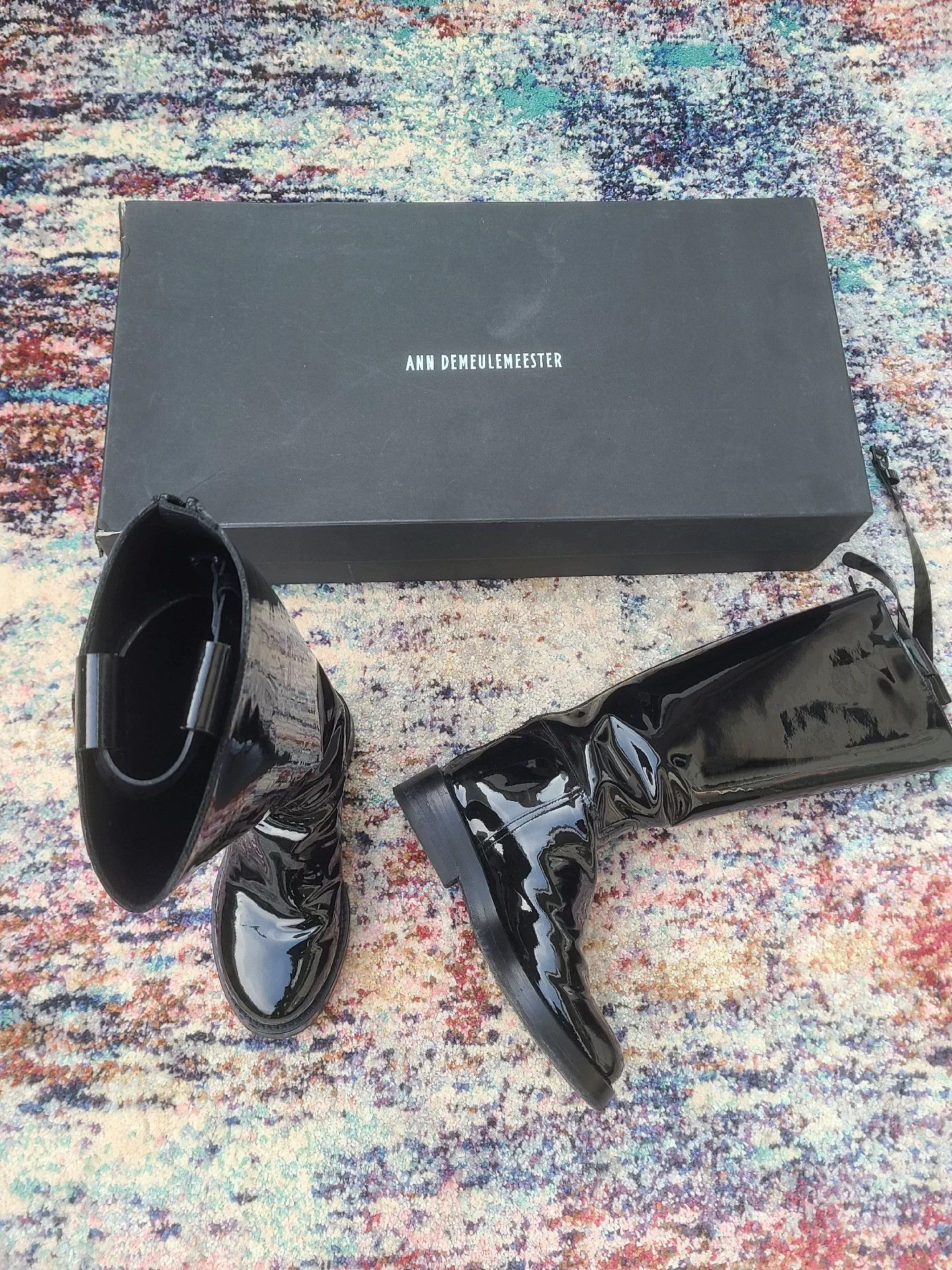 Ann Demeulemeester Ann Demeulemeester Women's Leather Riding Boots Size US 6 / IT 36 - 1 Thumbnail