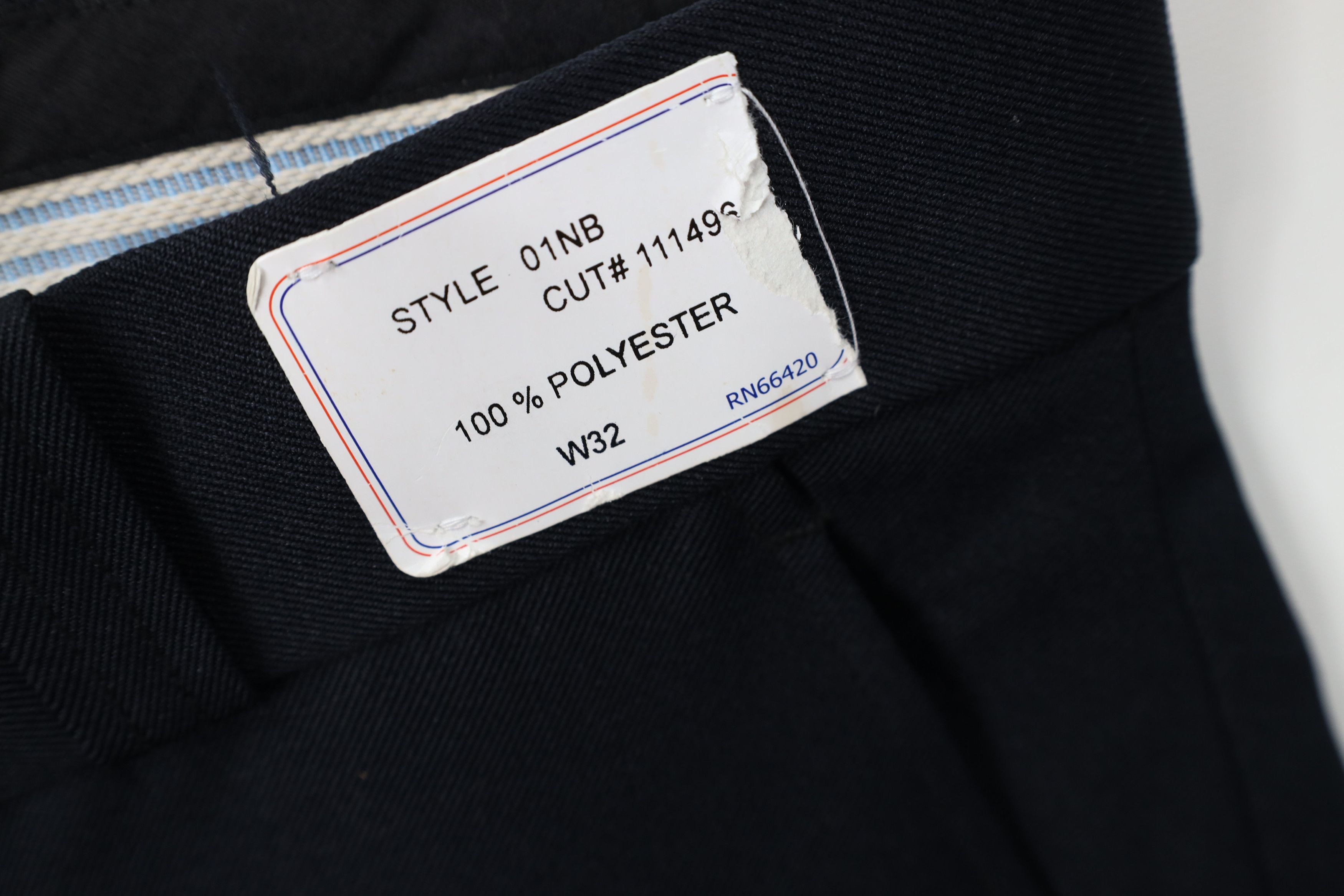 Vintage Deadstock Vintage 90s Streetwear Wide Leg Chino Pants Blue Size US 32 / EU 48 - 6 Thumbnail