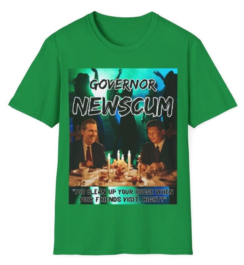 Donald Trump “Governor Gavin New-Scum” MAGA Trump Softstyle T-Shirt Size US XL / EU 56 / 4 - 1 Thumbnail