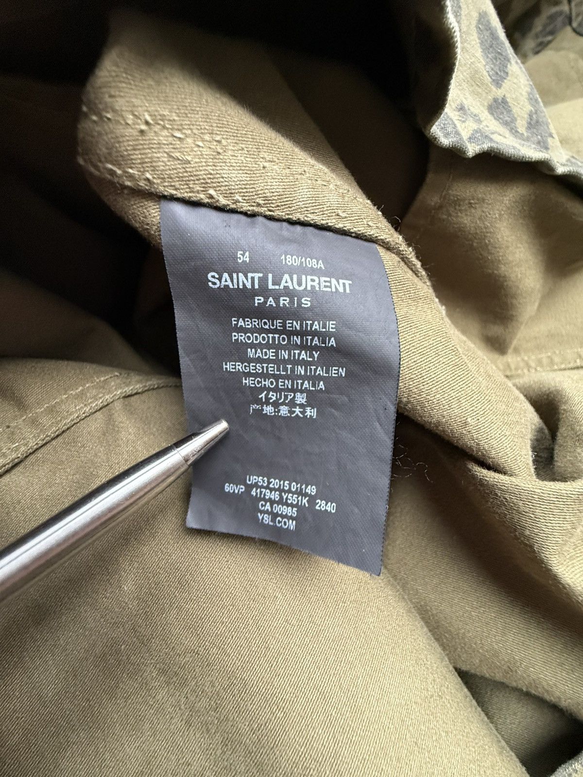Saint Laurent Paris SS16 Saint Laurent yeah baby babycat leopard jacket 54 XL Size US L / EU 52-54 / 3 - 21 Thumbnail