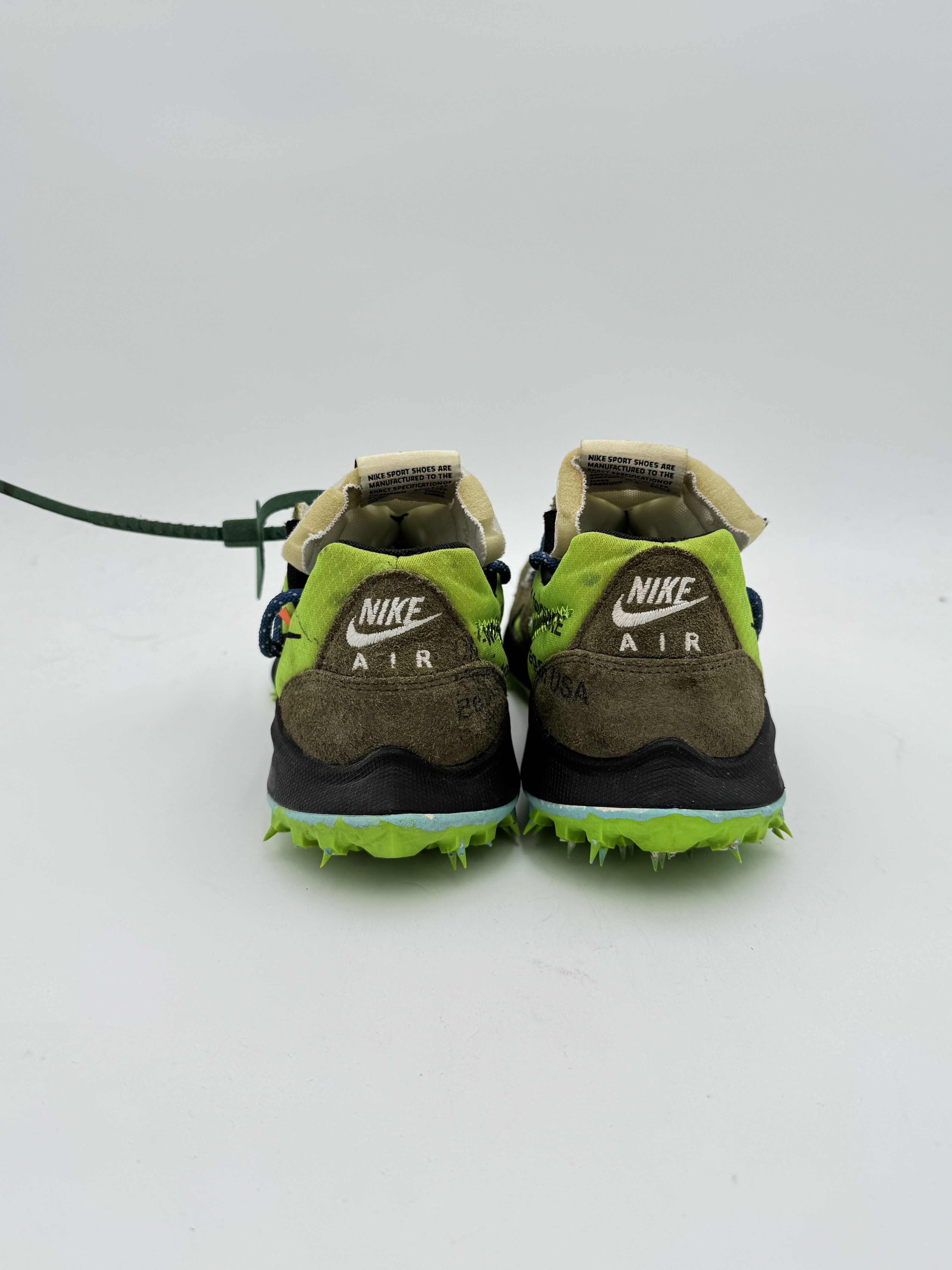 Nike × Off-White OFF-WHITE Nike Zoom Terra Kiger 5 Electric Green Size US 9.5 / EU 42-43 - 3 Thumbnail
